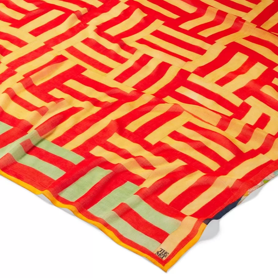 The Met Store Scarves & Wraps*Gee’s Bend Kennedy Basket-Weave Oversize Square Scarf