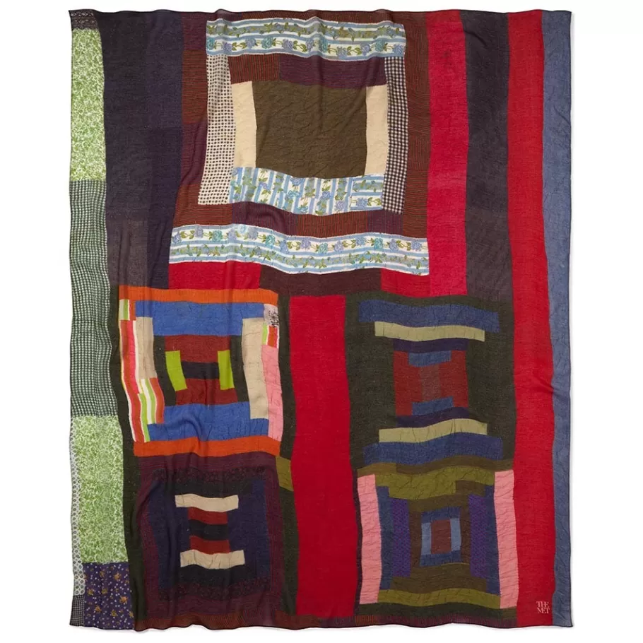 The Met Store Scarves & Wraps*Gee’s Bend Pettway Quilt Design Oblong Silk Scarf