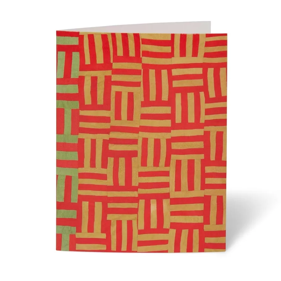 Tarjetas artesanales inspiradas en los edredones de Gee's Bend - Colección exclusiva de The Met 

（，
