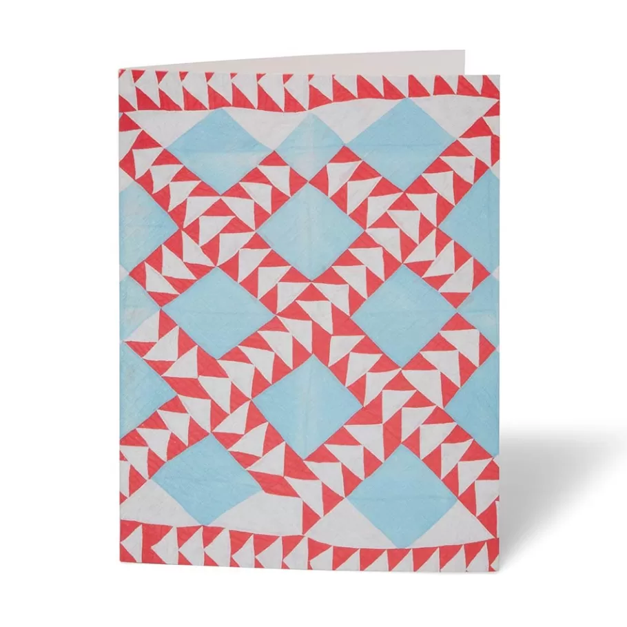 Tarjetas artesanales inspiradas en los edredones de Gee's Bend - Colección exclusiva de The Met 

（，