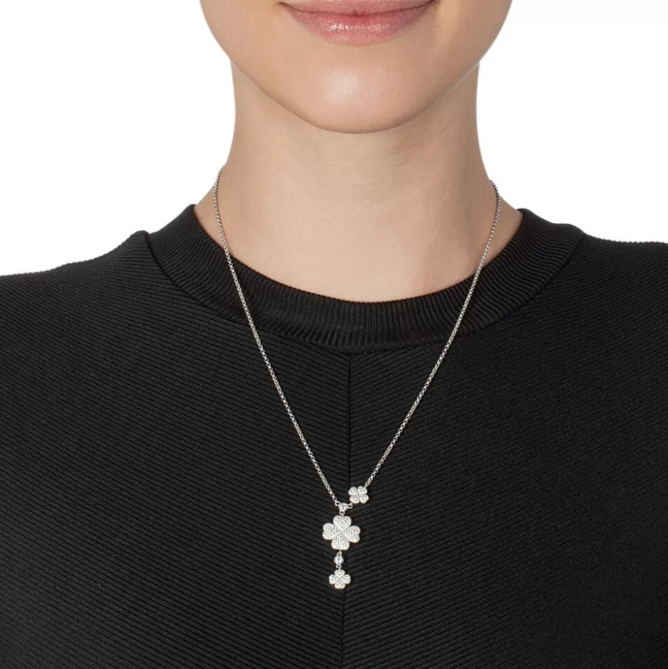 Collar Plata 925 Corazón x Corazón - Diseño Elegante para Mujer, Folli Follie（Medida Corta）