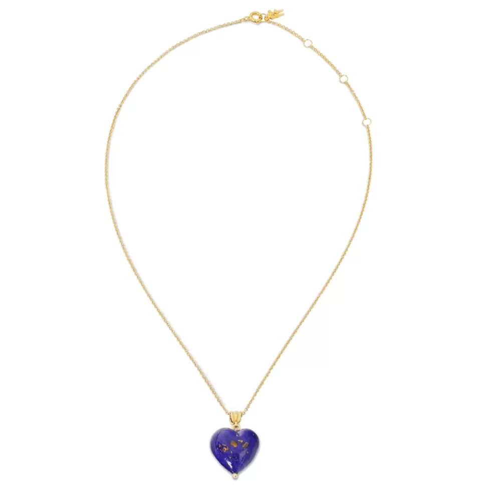 Dulce Corazón Dorado: Colgante Corto Folli Follie para Mujer con Detalle Corazón en Baño de Oro - Joyería Elegante de Moda