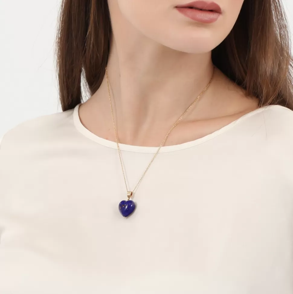 Dulce Corazón Dorado: Colgante Corto Folli Follie para Mujer con Detalle Corazón en Baño de Oro - Joyería Elegante de Moda