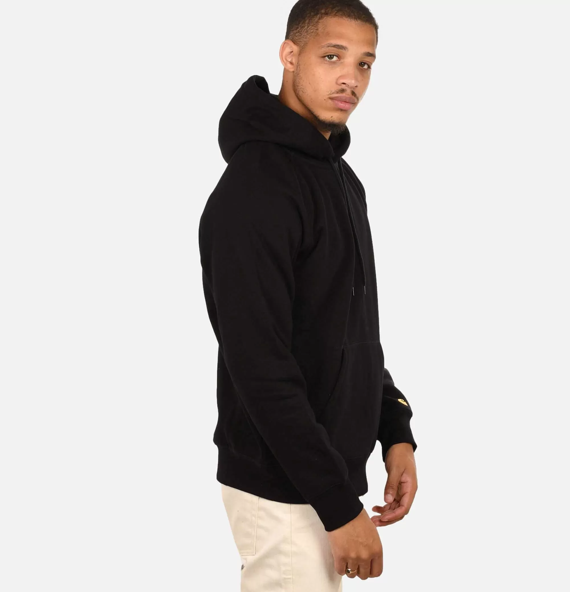 Sudadera con Capucha Chase para Hombre - CARHARTT WIP | Jersey Negro de Alta Calidad | Prendas Abrigadas y Ropa Casual