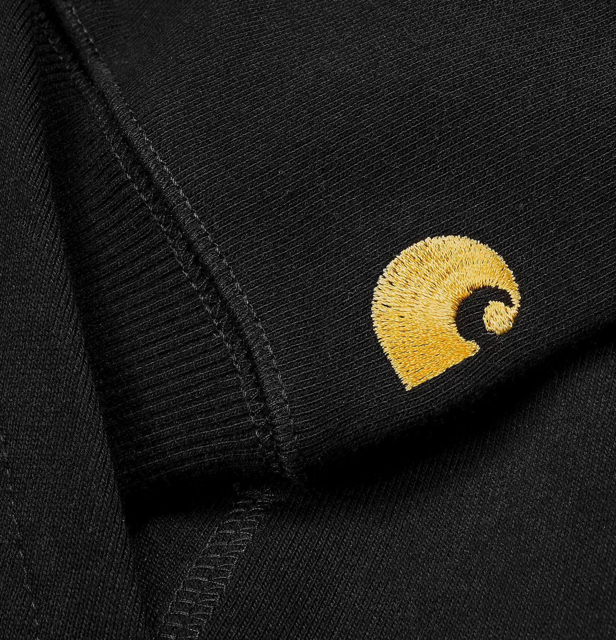 Sudadera con Capucha Chase para Hombre - CARHARTT WIP | Jersey Negro de Alta Calidad | Prendas Abrigadas y Ropa Casual