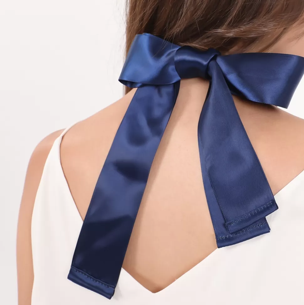 Collar Doble Cadena Folli Follie con Cinta de Satén - Elegancia que Deslumbra para Mujer