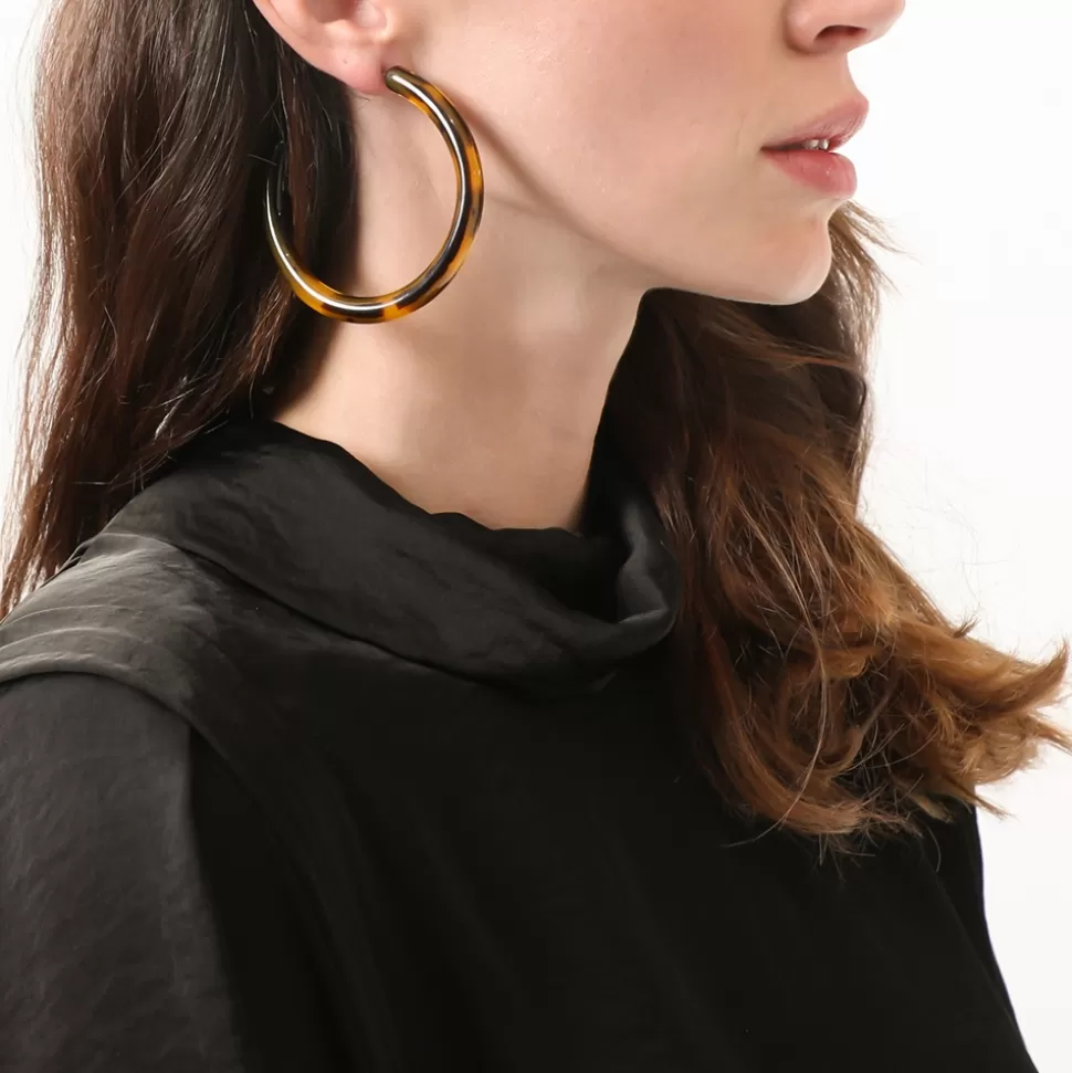 Pendientes Folli Follie: Aros Extra Grandes para Impactar - Diseño Elegante y Atemporal