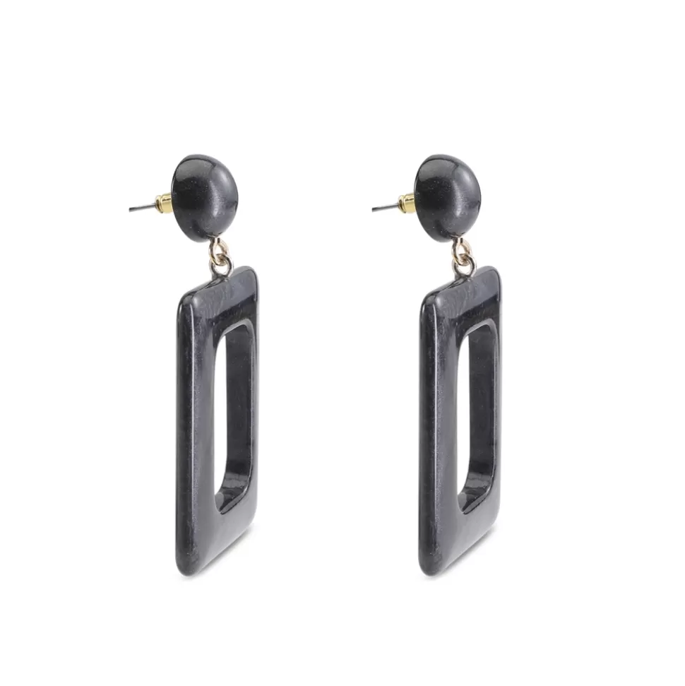 Aros Folli Follie Elegantes para Mujer - Diseño Rectangular Grande que Deslumbra
