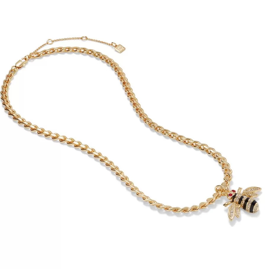 The Met Store Necklaces*Jeweled Bee Pendant Necklace