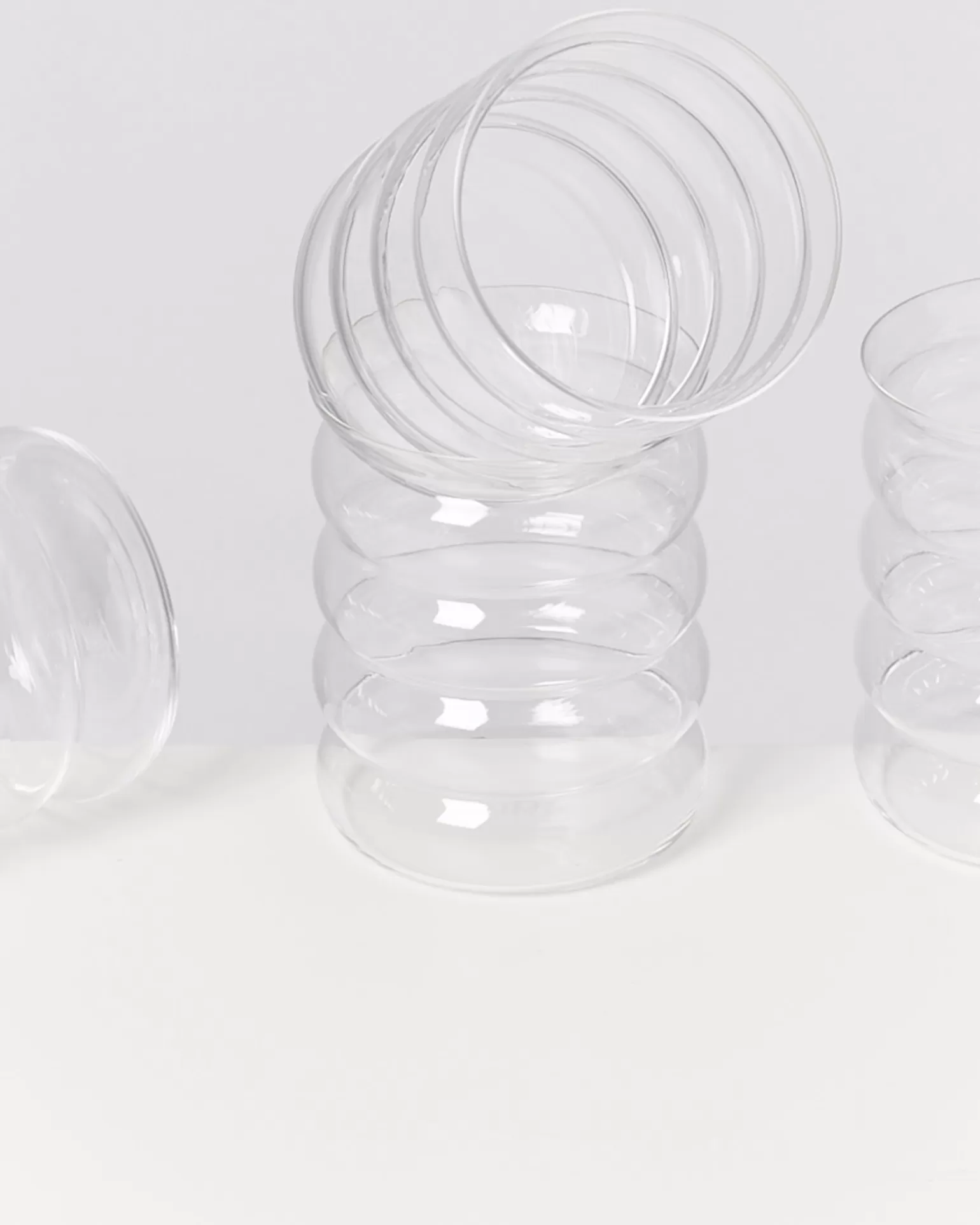 Miio Joia - Copa de Cristal Burbuja Grande | Diseño Clásico Transparente Elegante