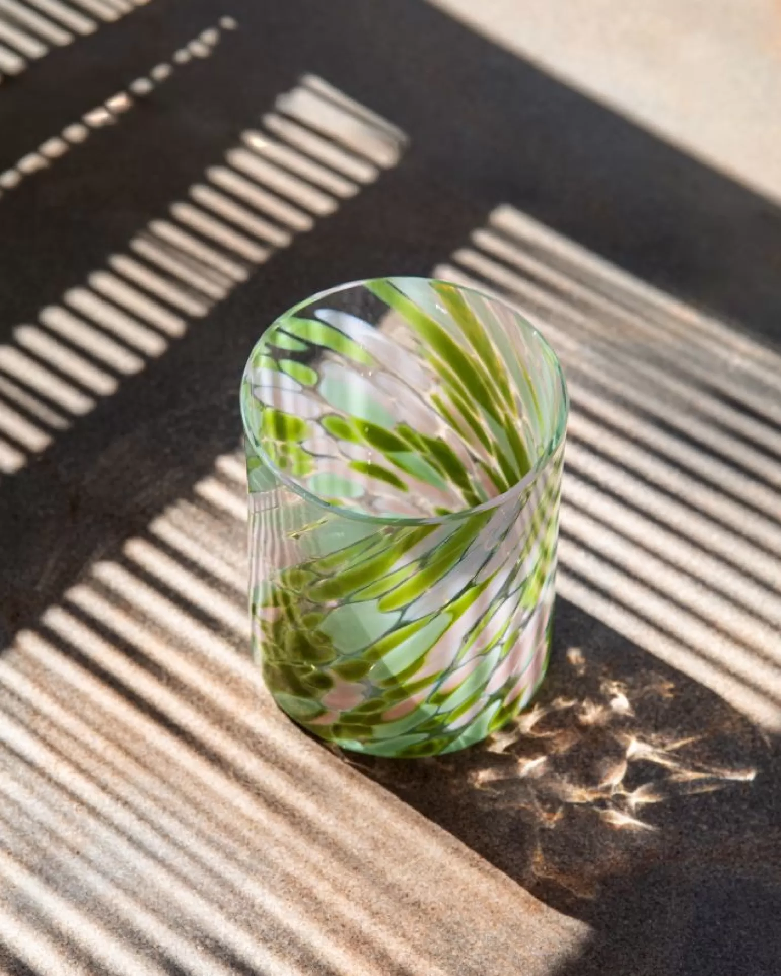 Motel Miio Joia - Juego de Gotas Grandes de Cristal en Verde Agua y Rosa Pastel | Diseño Elegante para Decoración Moderna