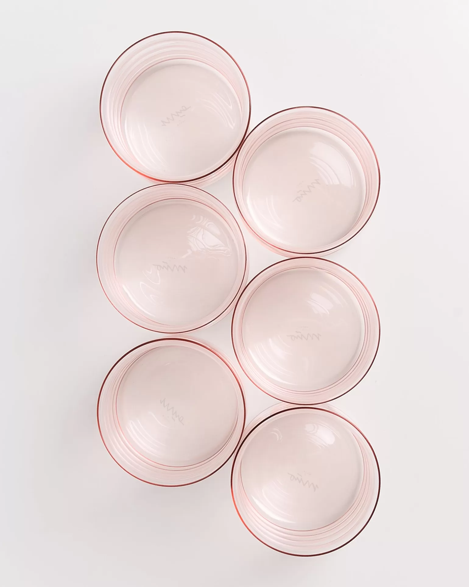Miio Joia - Juego de 6 Copas Elegantes con Burbujas Grandes en Tono Rosa Opalino ¡Oferta Exclusiva!