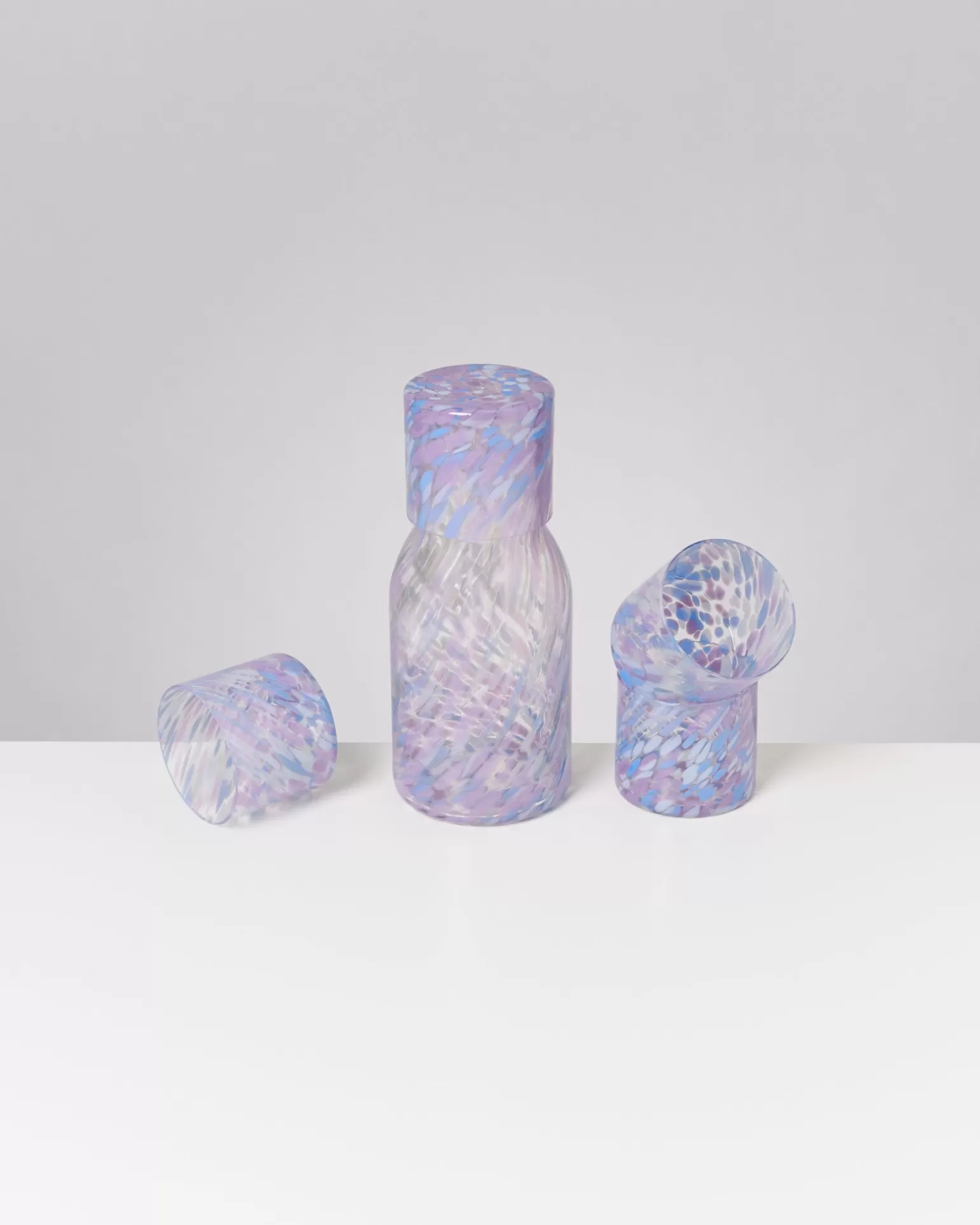 Juego Exclusivo Miio Joia: 5 Piezas Decorativas en Tonalidades Azul Pastel y Lila Suave