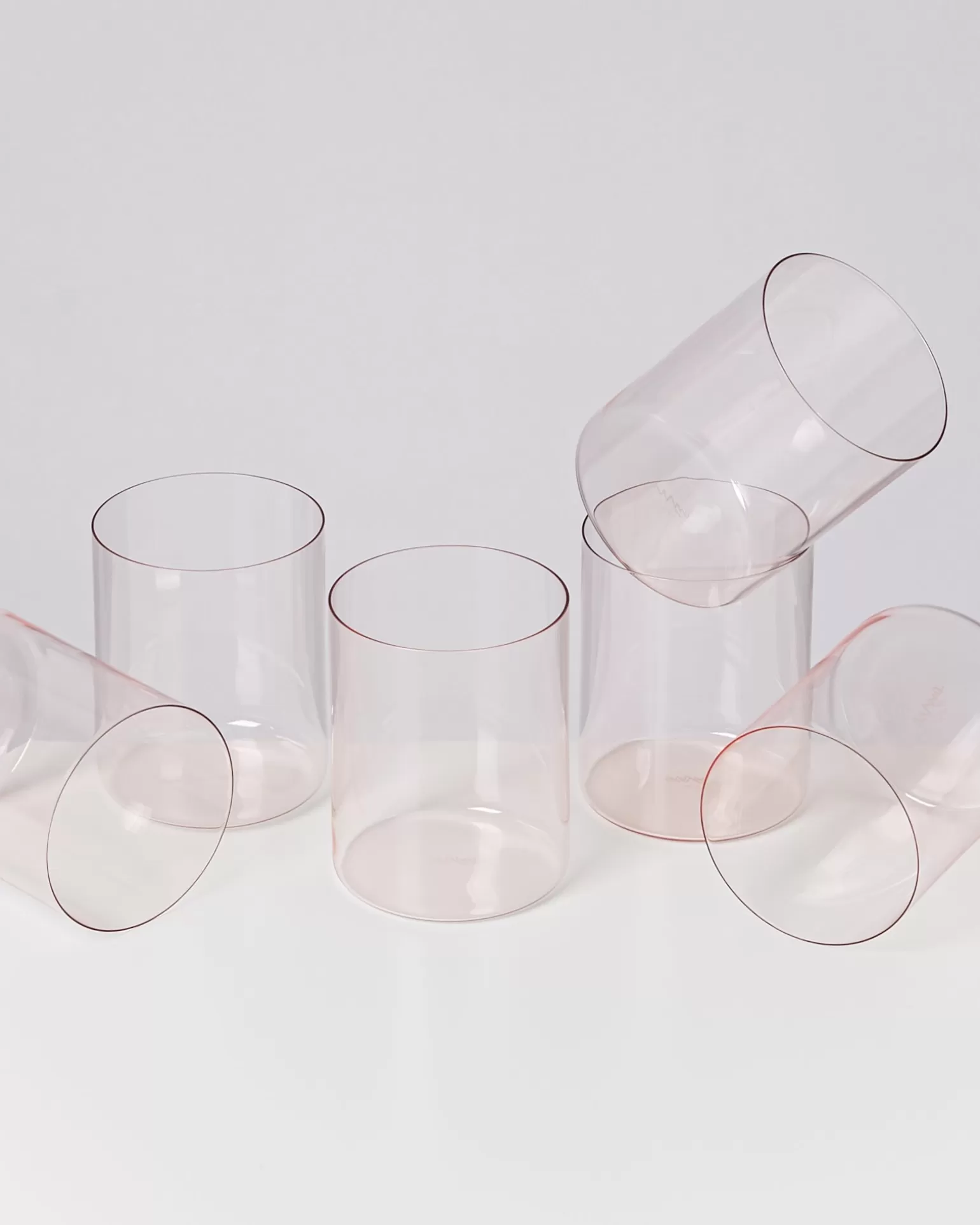 Juego de 6 vasos Miio Joia - Vidrio opalina rosa de la Colección Motel | Elegante y perfecto para regalos exclusivos