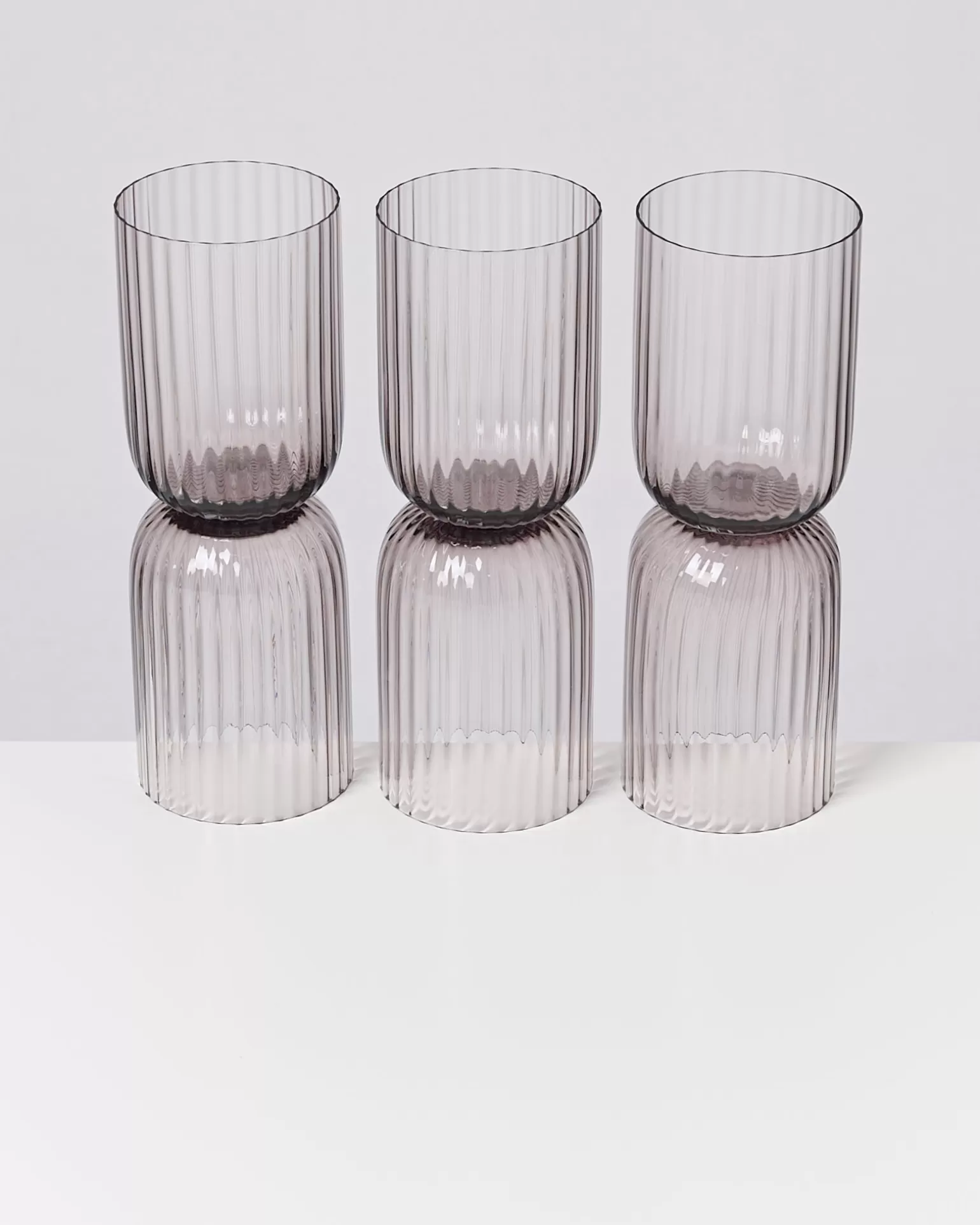 Miio Joia - Juego Exclusivo de 6 Vasos Tallados en Cristal con Detalles Amatista | Edición Coleccionista