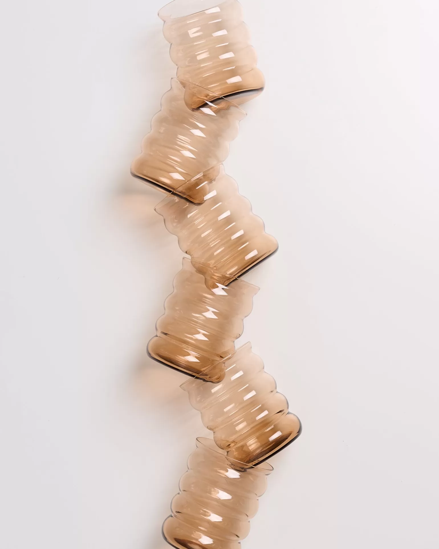 Juego Elegante Miió Joia - 6 Copas XL Burbuja con Tono Bronce | ¡Oferta Especial! Envase Seguro Incluido