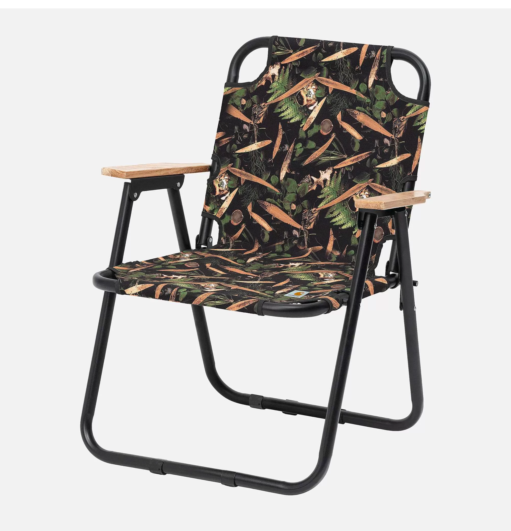 CARHARTT WIP - Silla Plegable Portátil Lumen en Negro Resistente para Exteriores