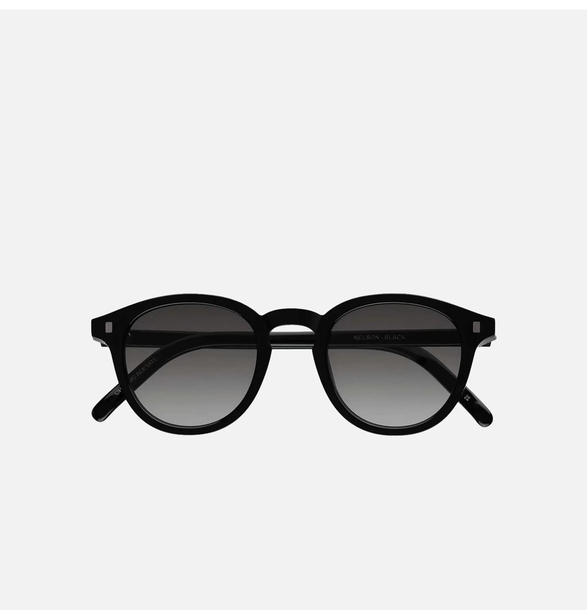 Gafas de Sol Nelson-Black Monokel | Montura en Acero Pulido con Lentes Polarizadas | Estilo Clásico Unisex para Hombre y Mujer | Diseño Ultraligero con Elegancia Atemporal