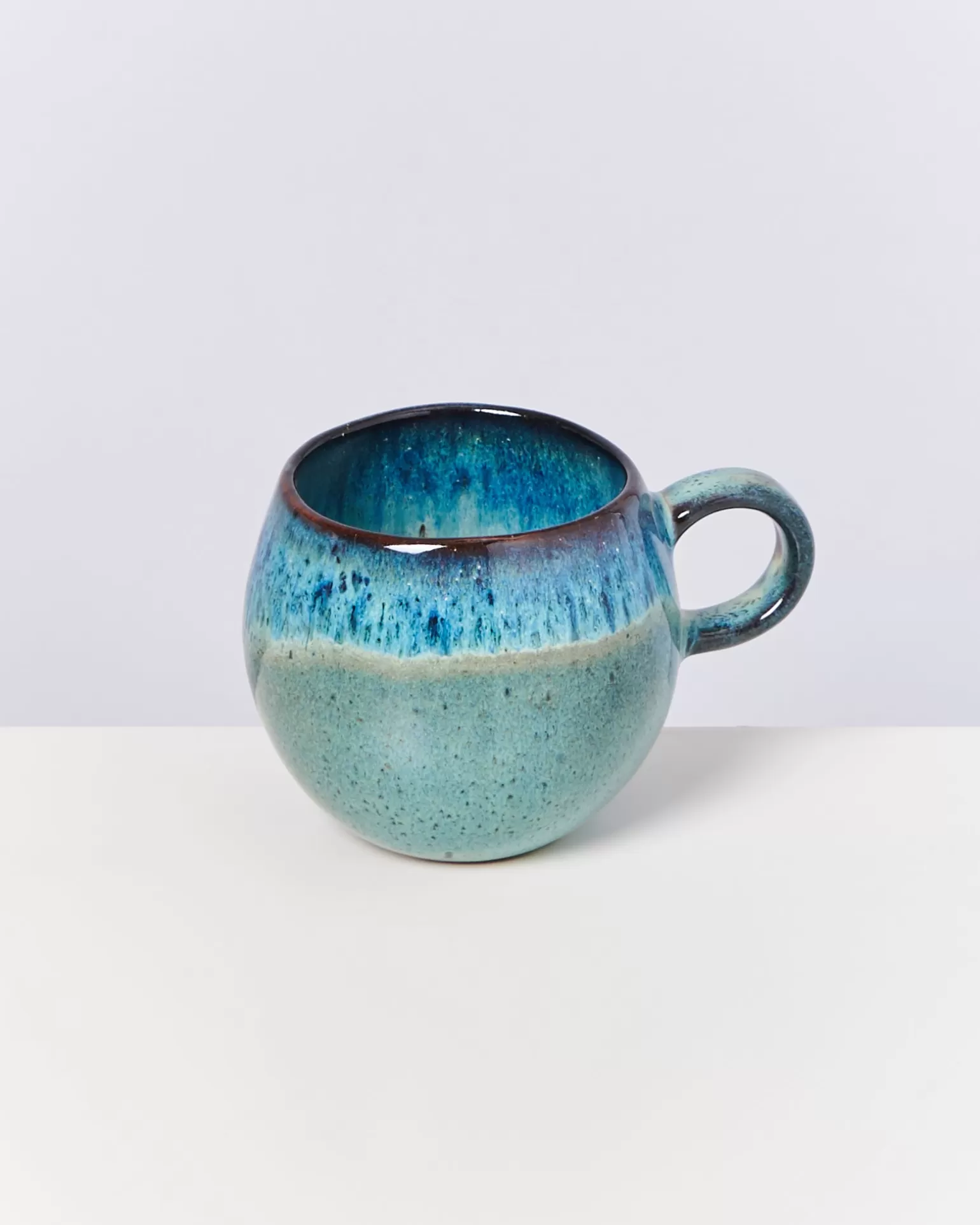 Juego de 4 Tazas Pequeñas Motel a Miio | Diseño Madeira en Verde-Azul Vibrante | Oferta Especial para Amantes del Café