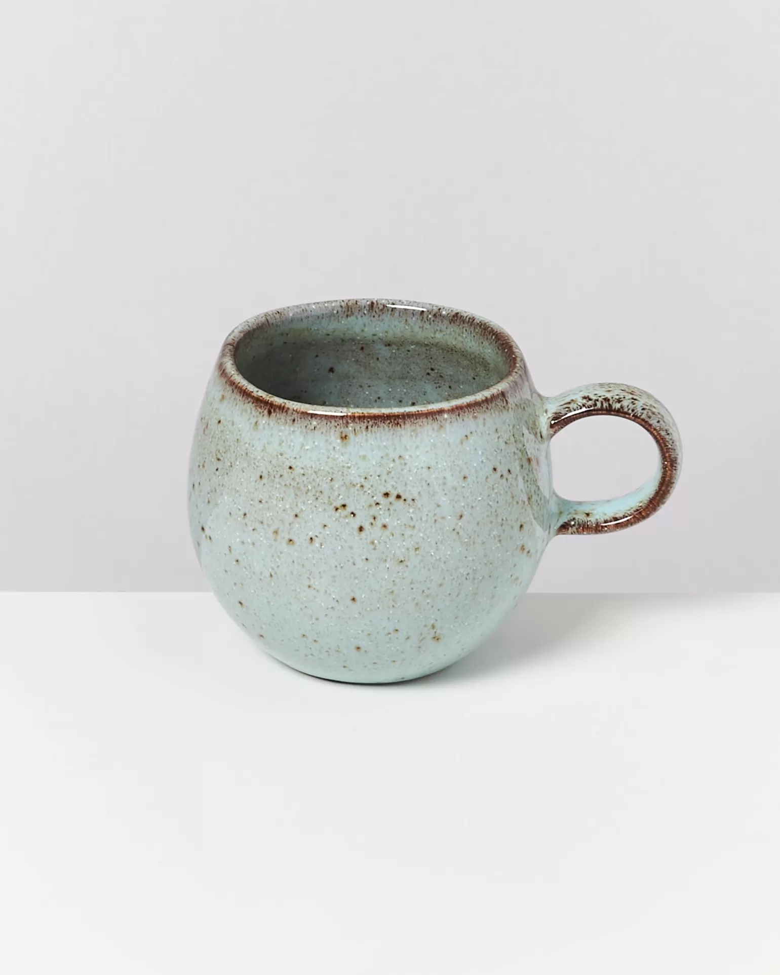 Juego de 6 Tazas para Café de la Colección Miio Mae - Diseño Compacto en Verde Menta, Ideal para Espacios Pequeños