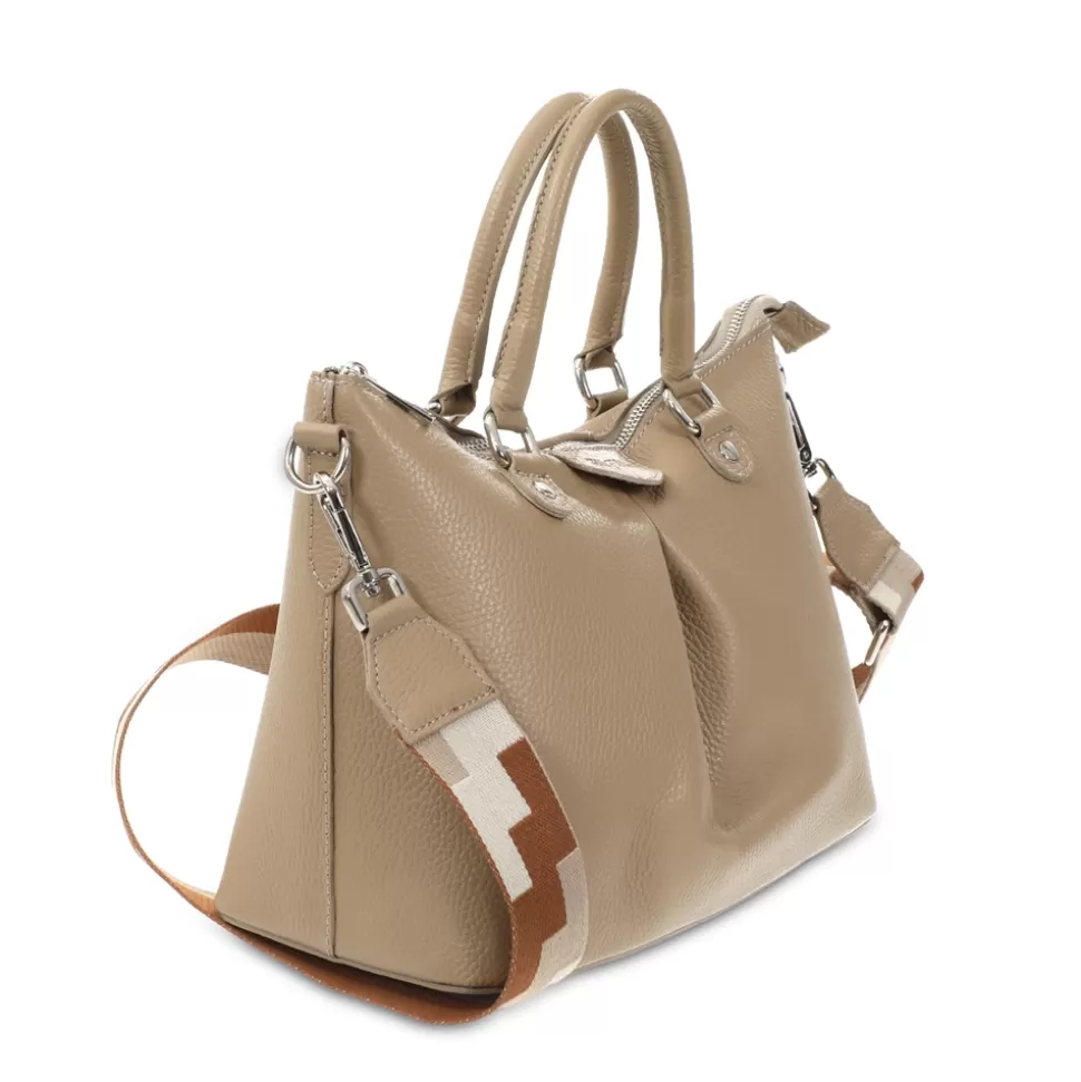 Bolsos de Cuero Folli Follie para Mujer - Modelo Metropolitan Fab, Tamaño Mediano con Diseño Urbano y Detalles en Hebilla