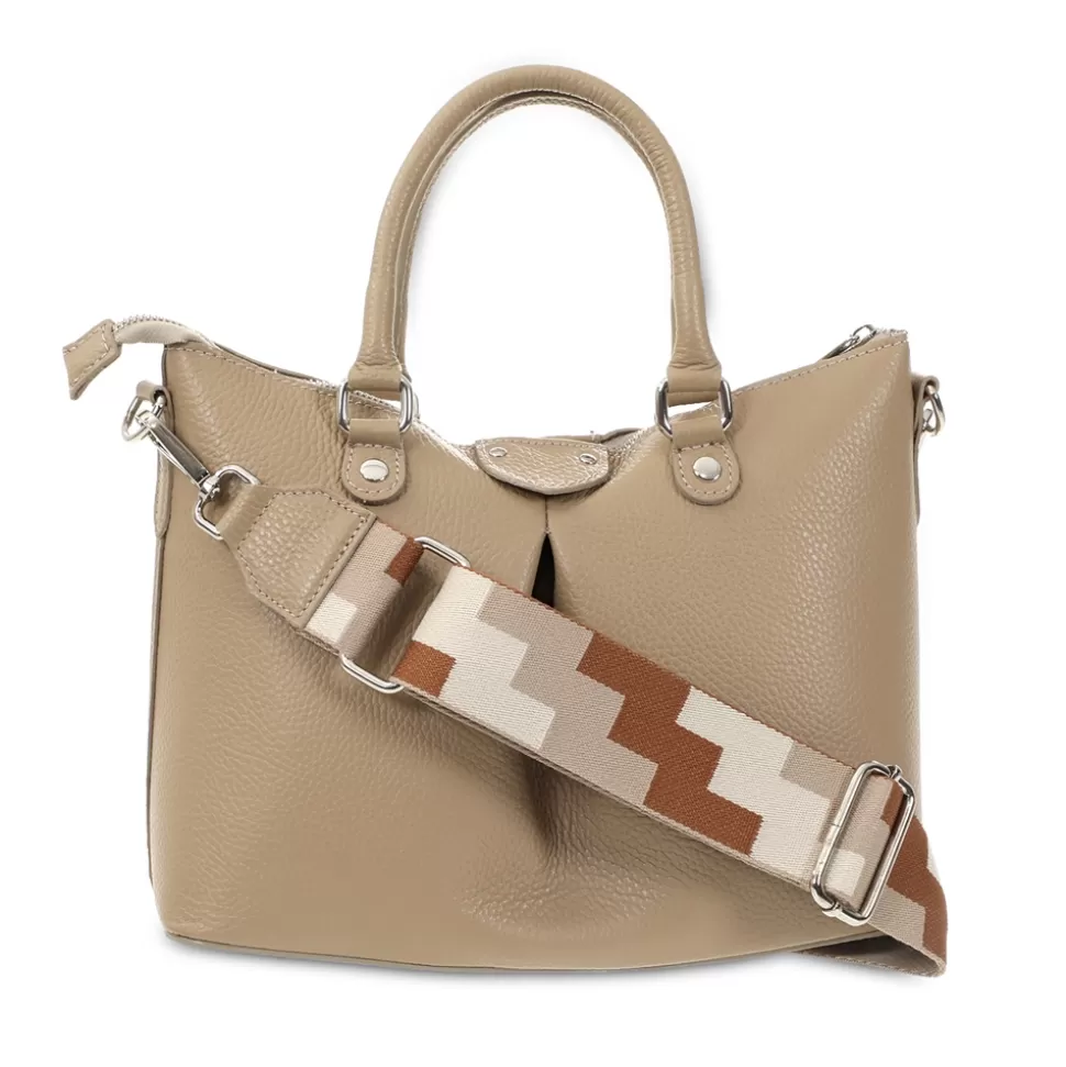 Bolsos de Cuero Folli Follie para Mujer - Modelo Metropolitan Fab, Tamaño Mediano con Diseño Urbano y Detalles en Hebilla