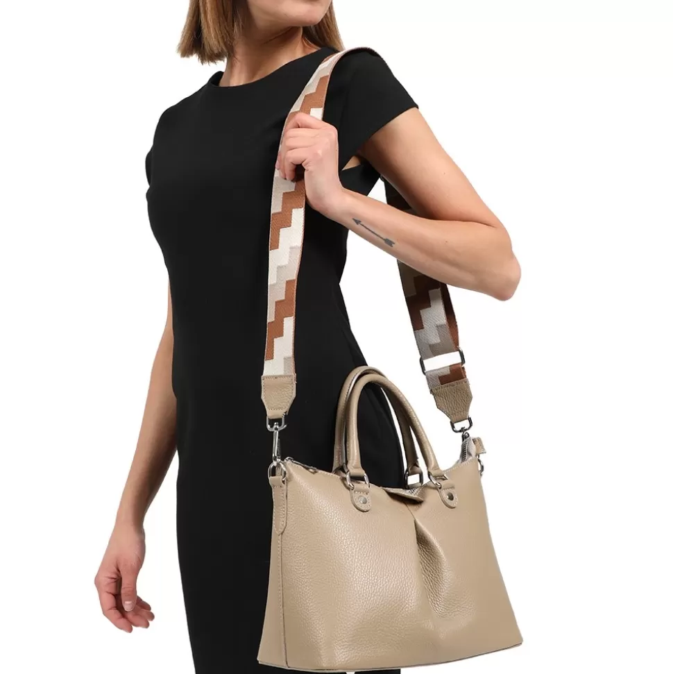 Bolsos de Cuero Folli Follie para Mujer - Modelo Metropolitan Fab, Tamaño Mediano con Diseño Urbano y Detalles en Hebilla