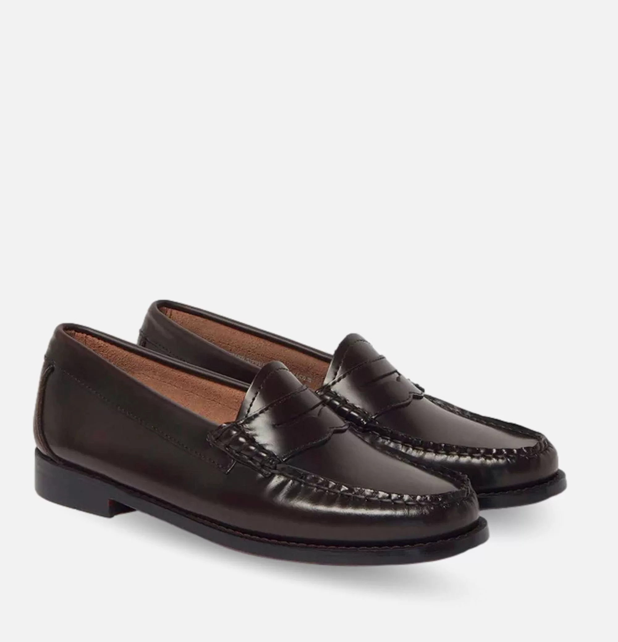 Mocasines Weejun Chocolate para Mujer - G.H. Bass Calzado Clásico con Detalles en Cuero