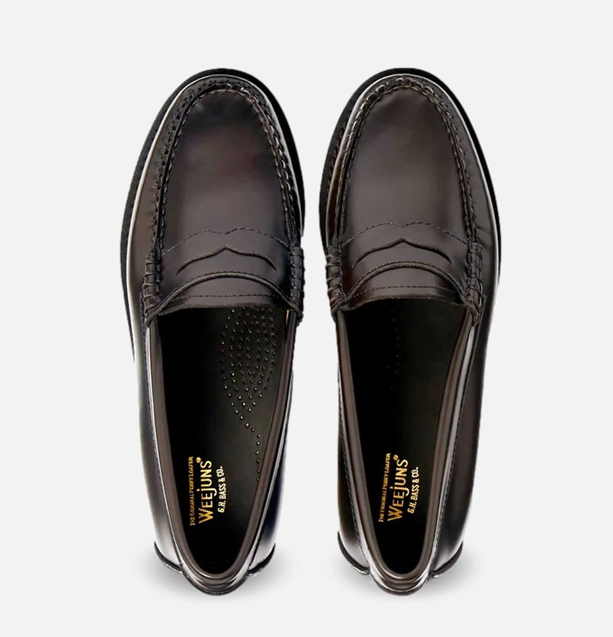 Mocasines Weejun Chocolate para Mujer - G.H. Bass Calzado Clásico con Detalles en Cuero