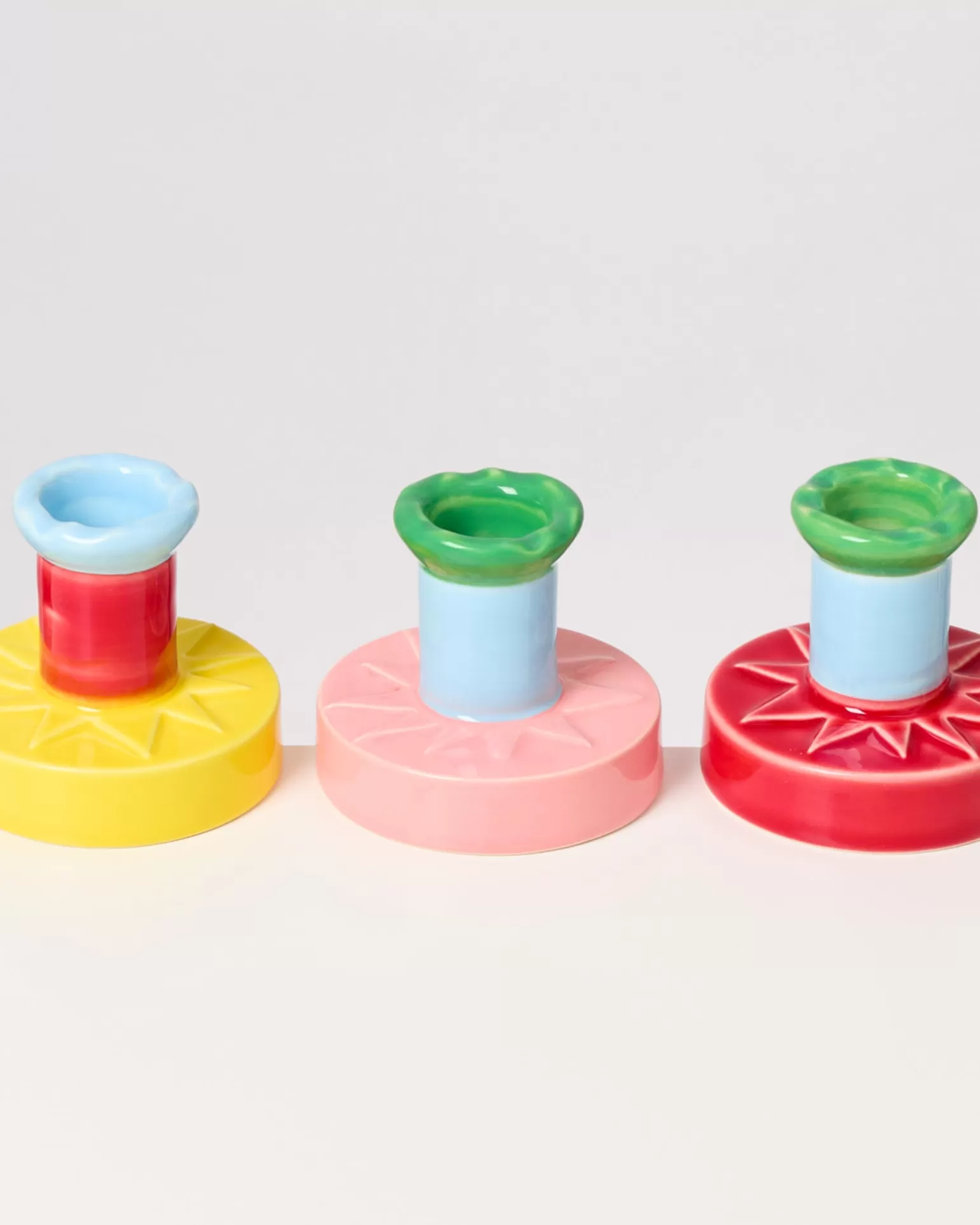 Portavelas Brisa de Isis-María | Diseño Moderno en Rosa y Azul | Motel a Miio - Decoración Económica y Elegante