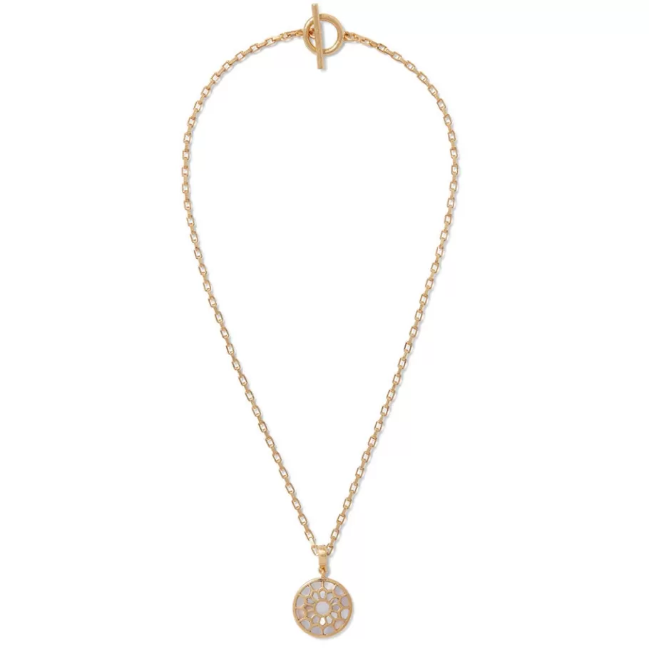 The Met Store Necklaces*Mother-of-Pearl Mosaic T-Bar Pendant Necklace
