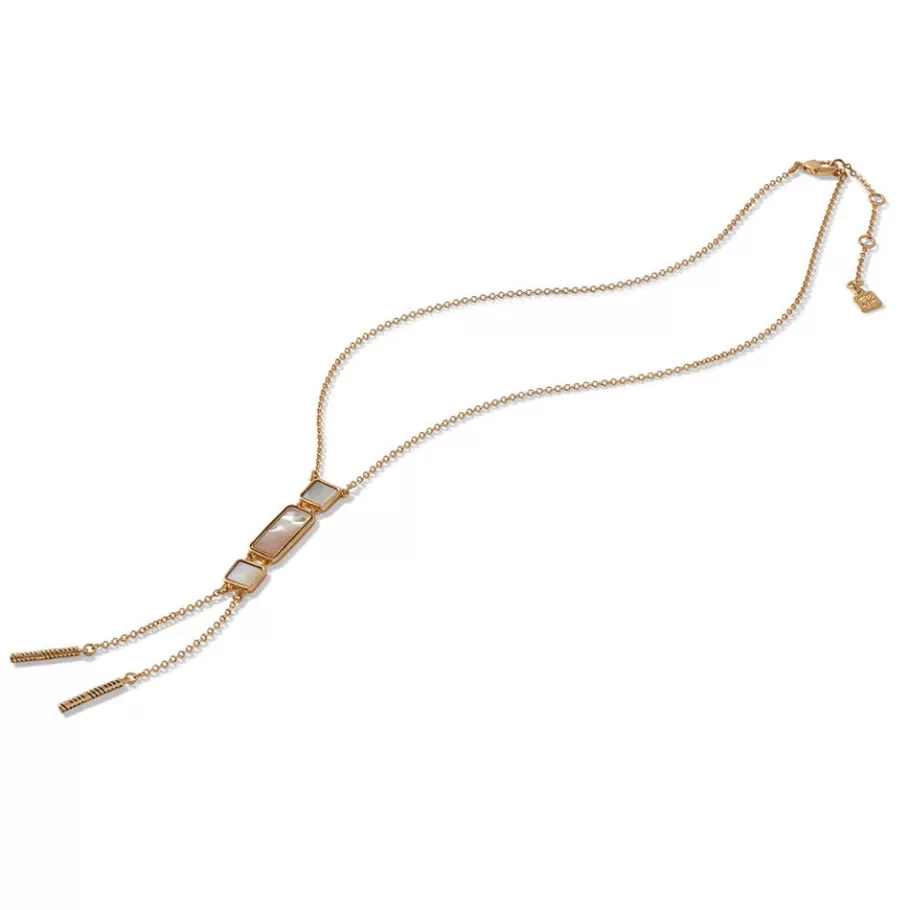 The Met Store Necklaces*Mother-of-Pearl Tile Double Lariat Necklace