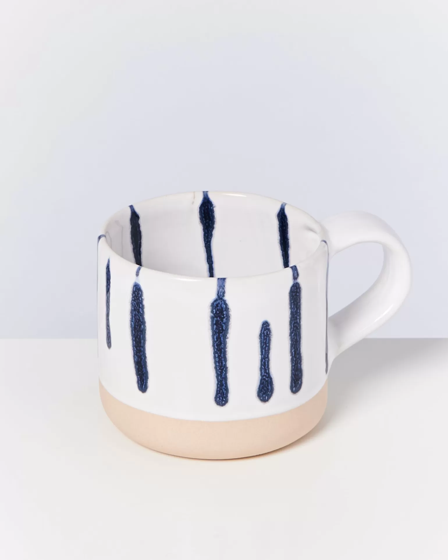 Juego de 6 Tazas Blanco Azul by Outlet Motel · Colección Miio Nódoa · Vajilla Moderna en Tonos Pastel