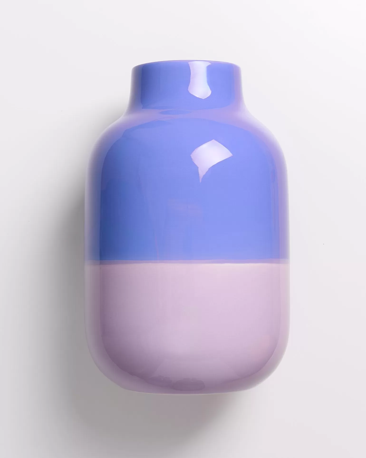 ¡Oferta especial! Jarrón decorativo Motel Miio Nuno tamaño L - combinación azul aciano y lila suave
