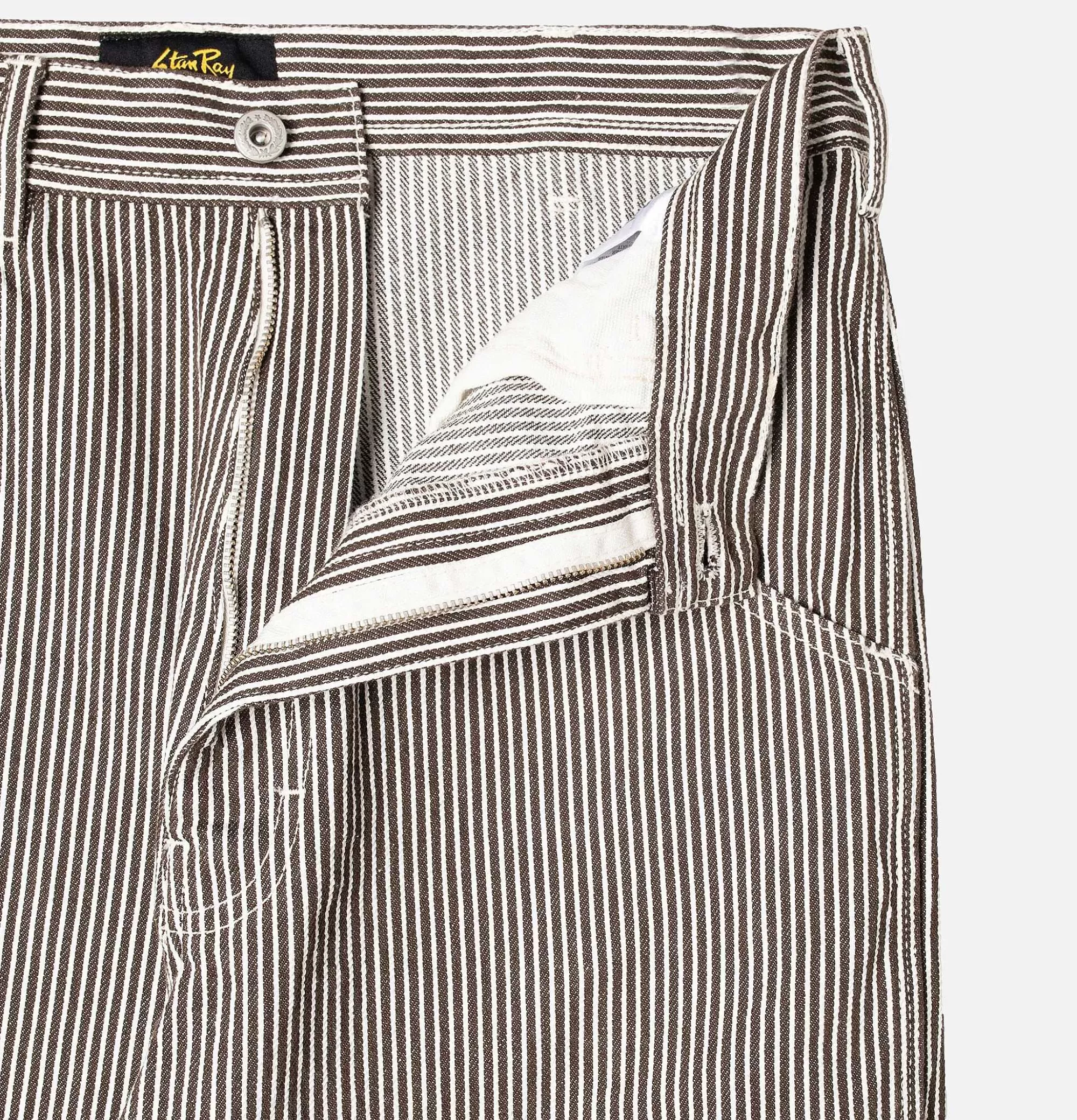 Pantalones de trabajo STAN RAY estilo pintor - Color hickory negro duradero, diseño americano clásico para oficios