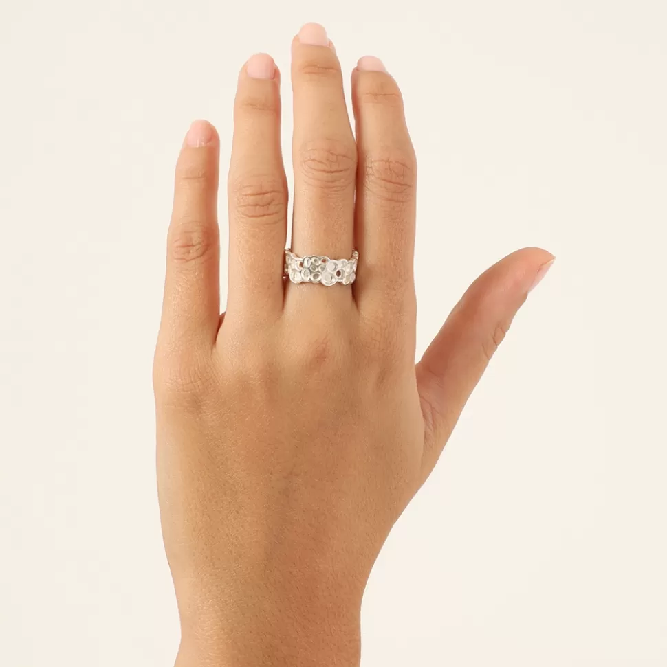 Anillo Femenino Folli Follie - Colección Oh Honey en Plata Auténtica