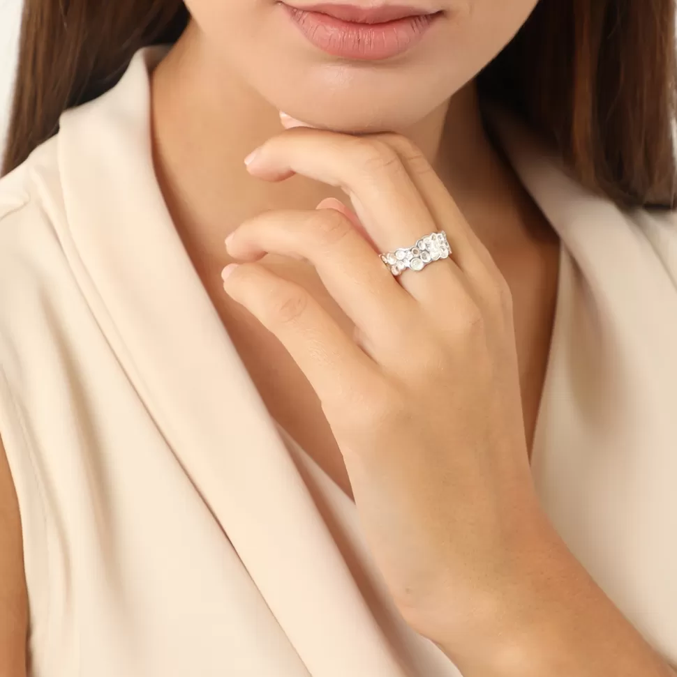Anillo Femenino Folli Follie - Colección Oh Honey en Plata Auténtica