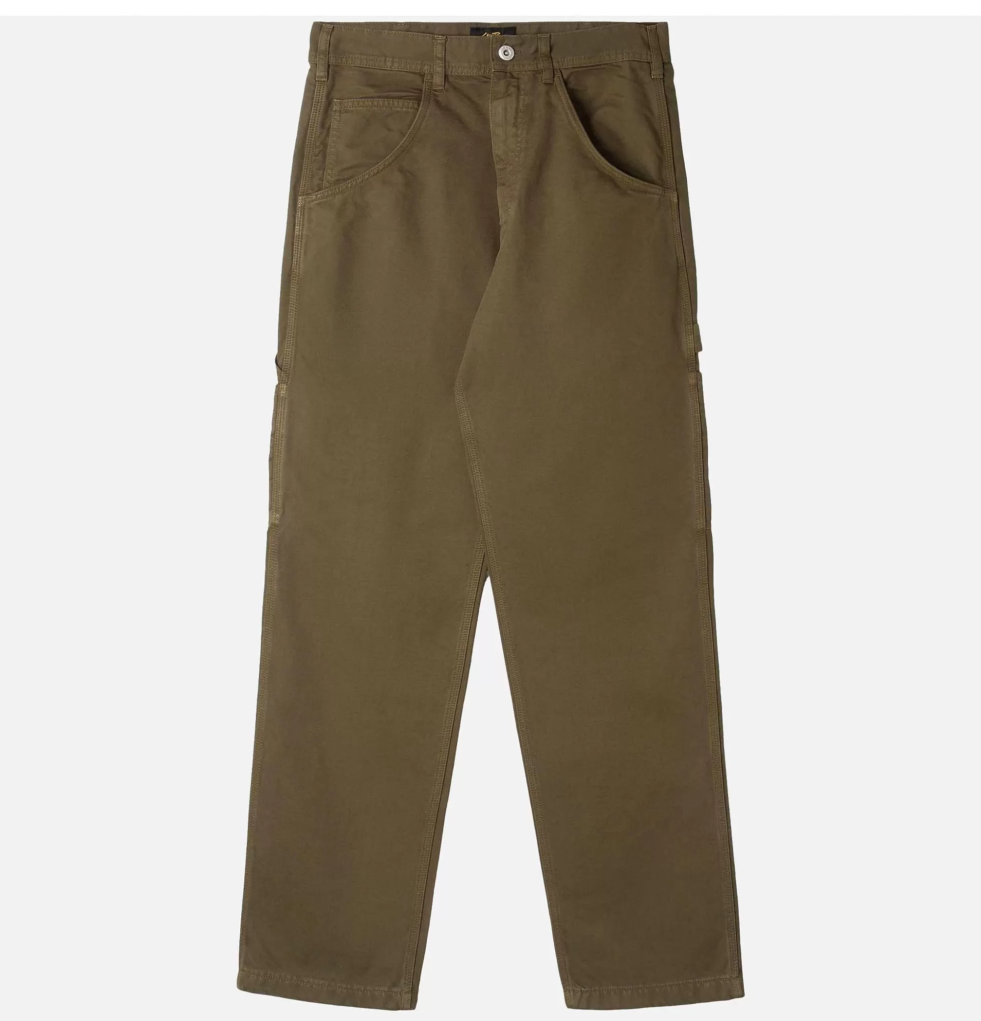 Pantalones Clásicos de Trabajo en Sarga Verde Oliva - Estilo Pintor Años 80 por STAN RAY USA
