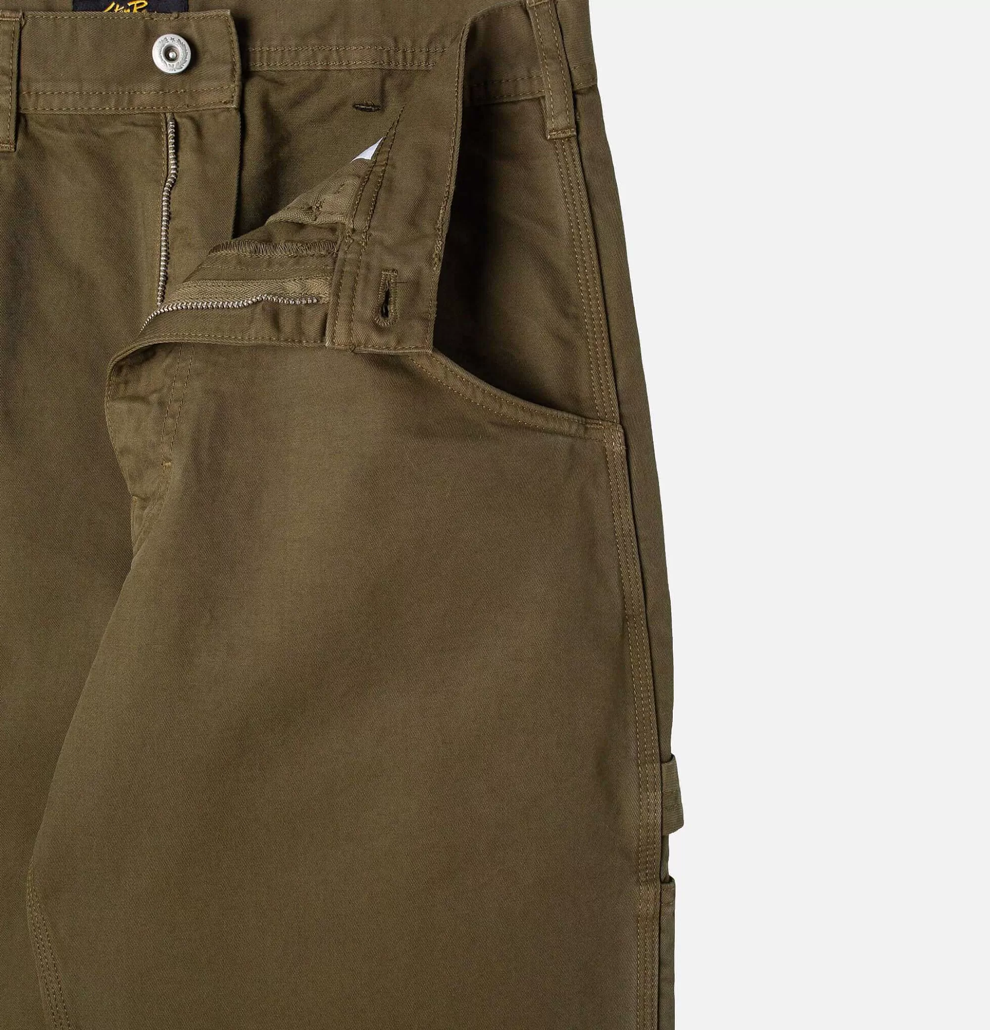 Pantalones Clásicos de Trabajo en Sarga Verde Oliva - Estilo Pintor Años 80 por STAN RAY USA