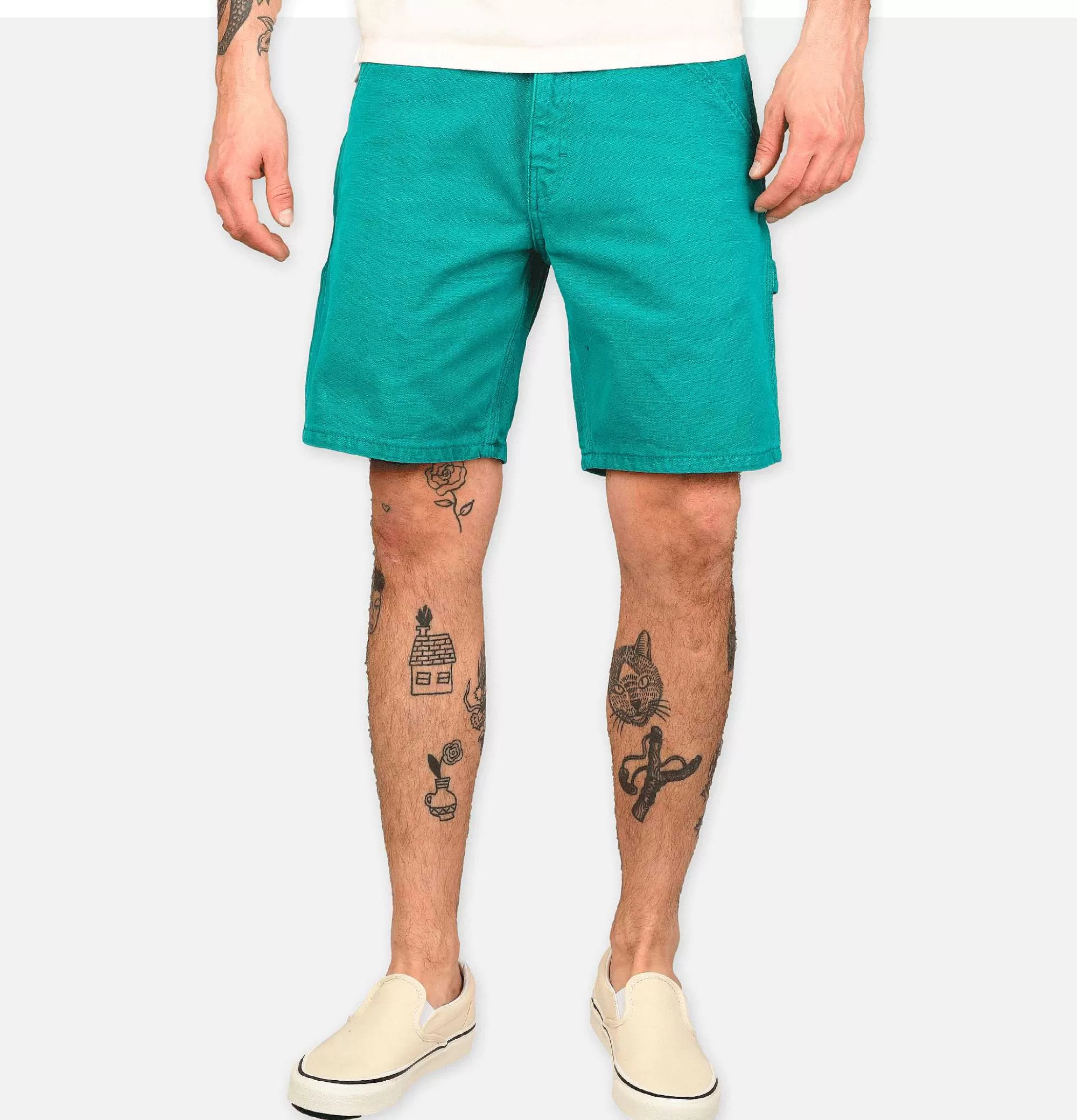 STAN RAY USA - Pantalones Cortos Tipo Painter en Lona Bluegrass - Diseño Duradero y Cómodo para Hombre