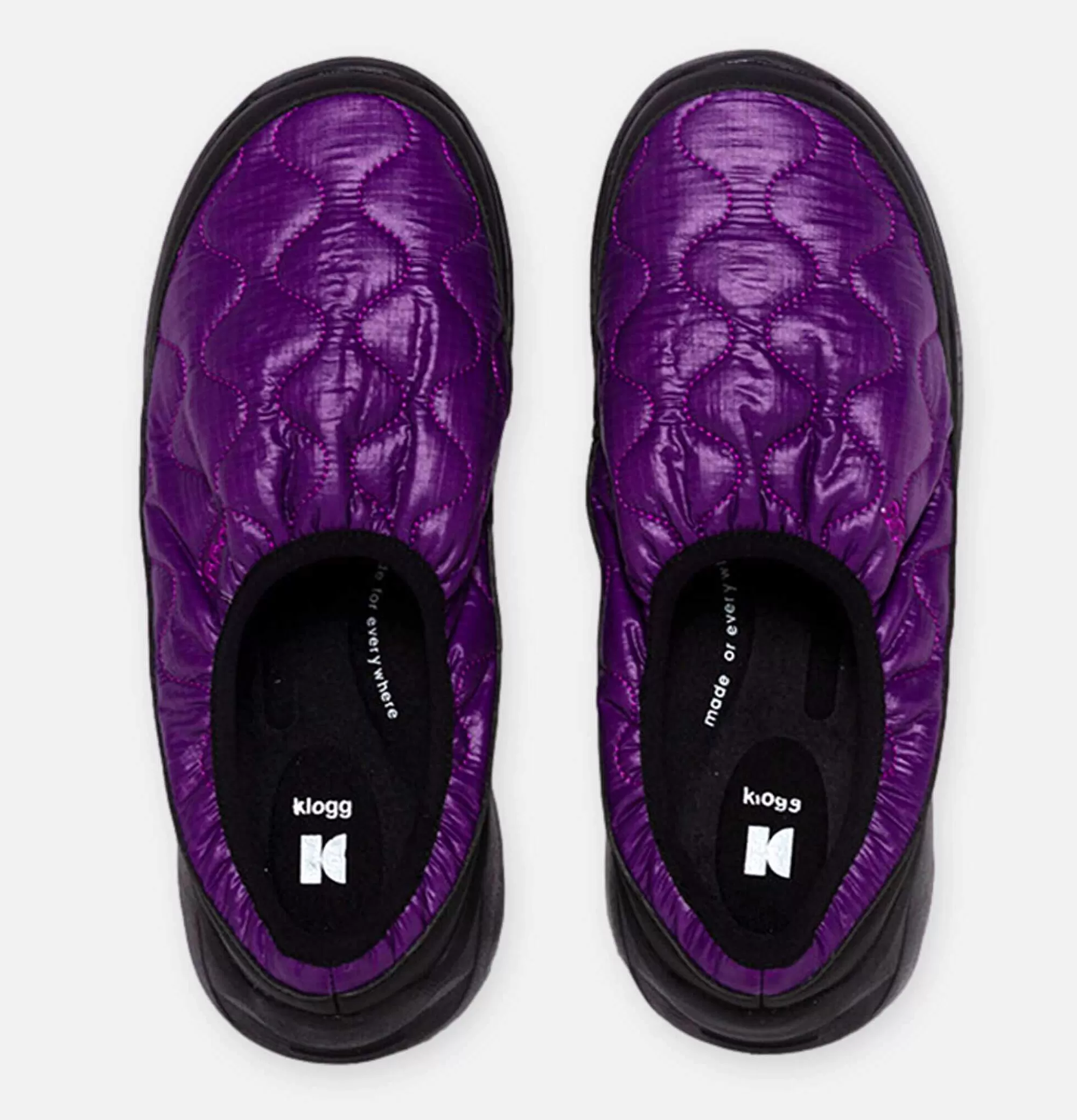 Mocasines KLOGG en Espuma Viscoelástica - Sandalias Casuales Hombre Color Uva Oscuro para Verano 2024