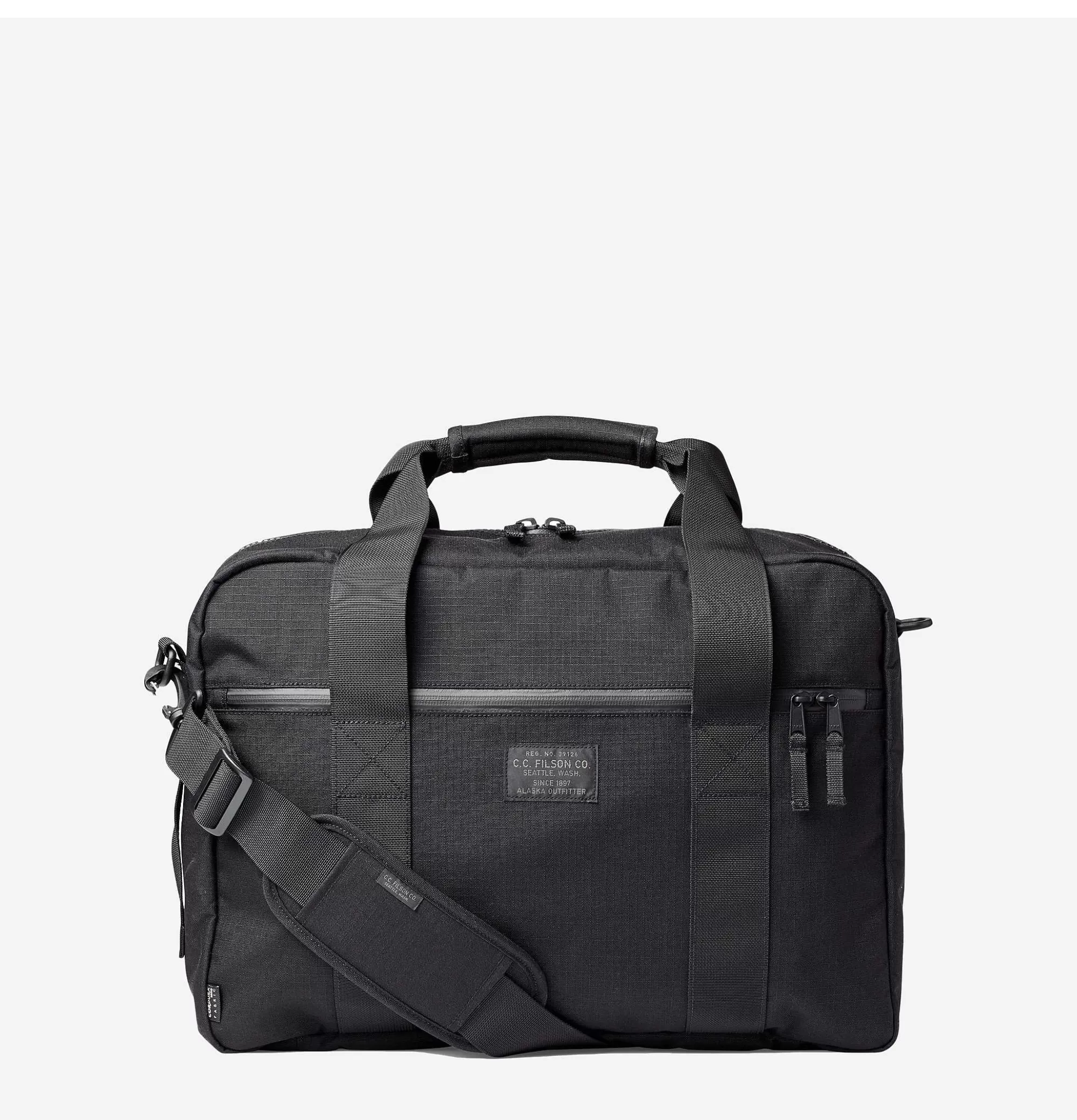 Bandolera FILSON Pullman en Nylon Antidesgarro - Negro Intenso, Diseño Ligero para Uso Diario