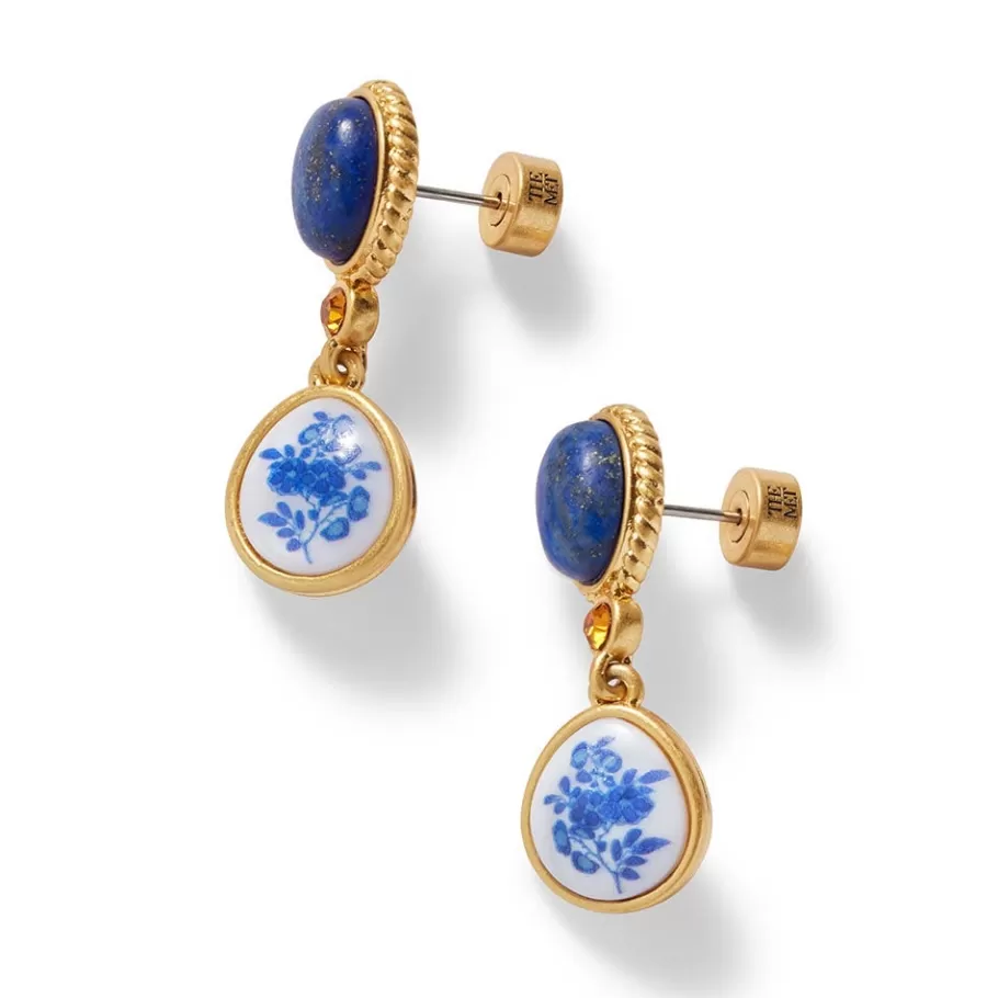 The Met Store Earrings*Qing Bottle Floral Drop Earrings