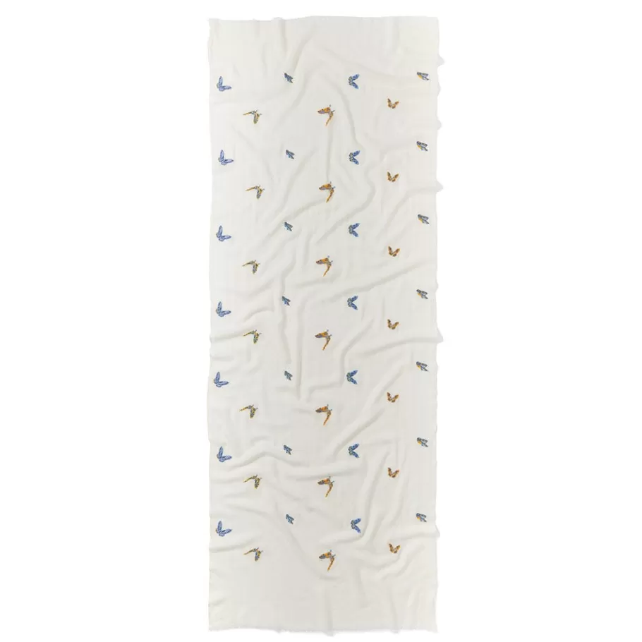 The Met Store Scarves & Wraps*Qing Embroidered Butterflies Oblong Scarf