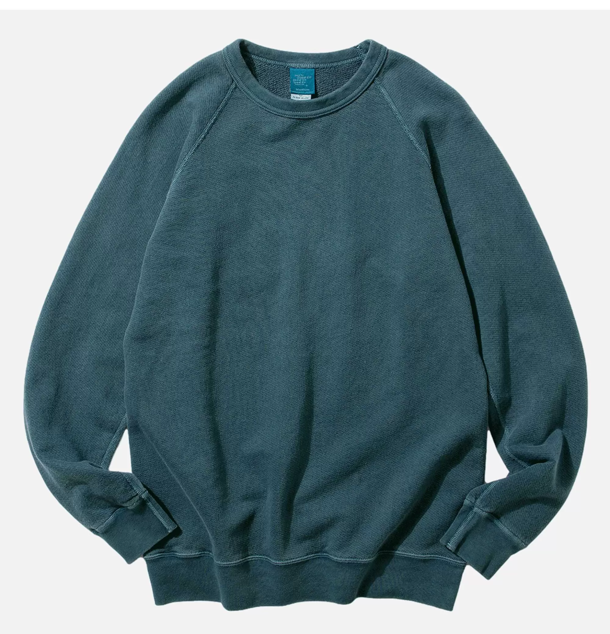 Sudadera Cómoda Raglan con Cuello Redondo - Color Pizarra Gris - Colección Invierno de Buzos y Abrigos Ligeros