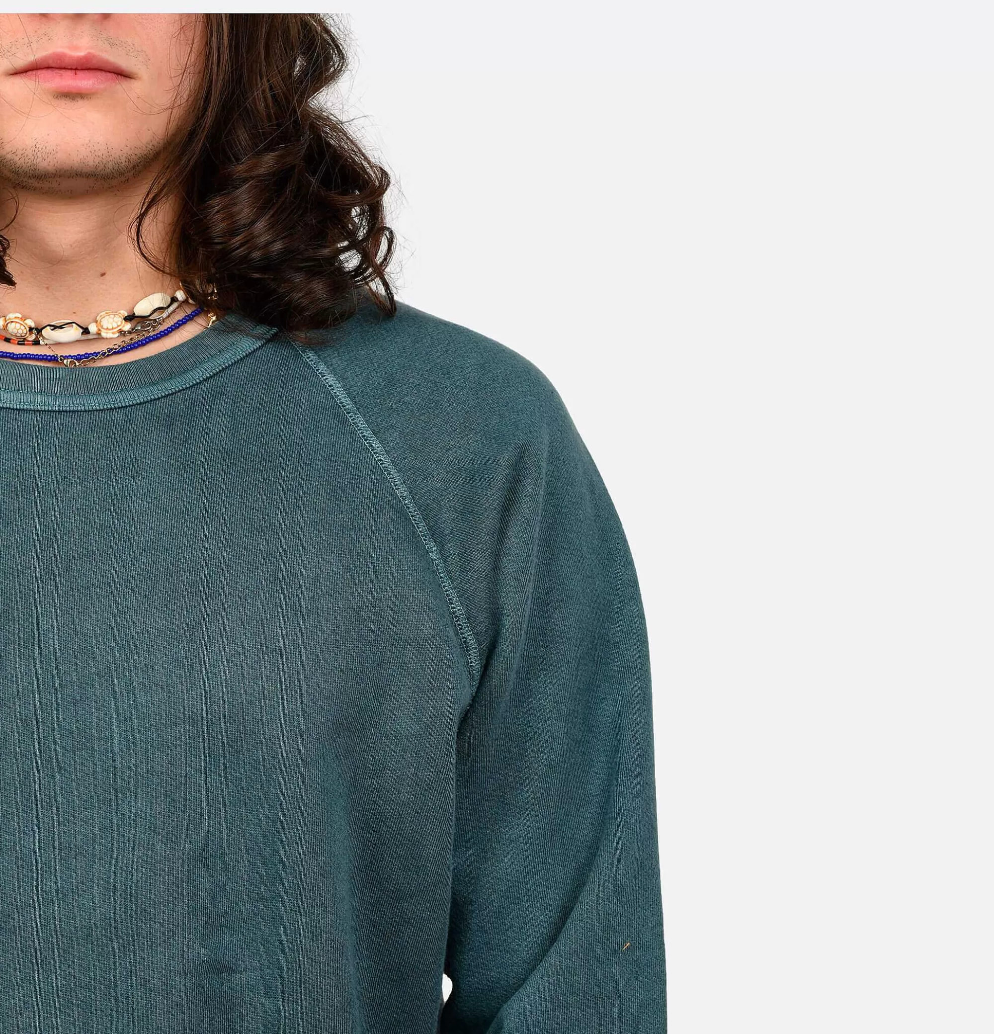 Sudadera Cómoda Raglan con Cuello Redondo - Color Pizarra Gris - Colección Invierno de Buzos y Abrigos Ligeros