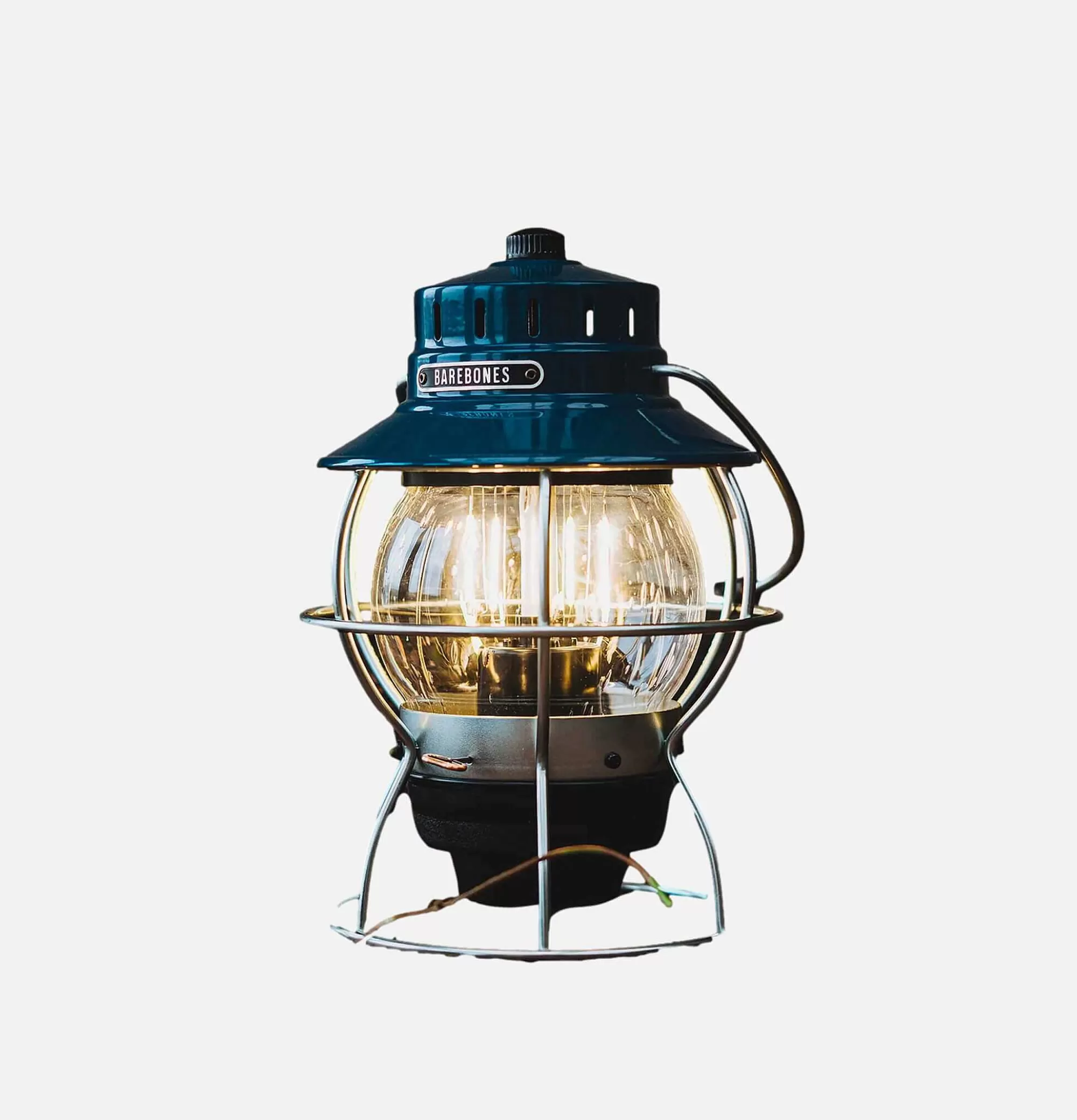 Faro Vintage para Exteriores Azul Marino - Ideal para Senderismo y Acampada
