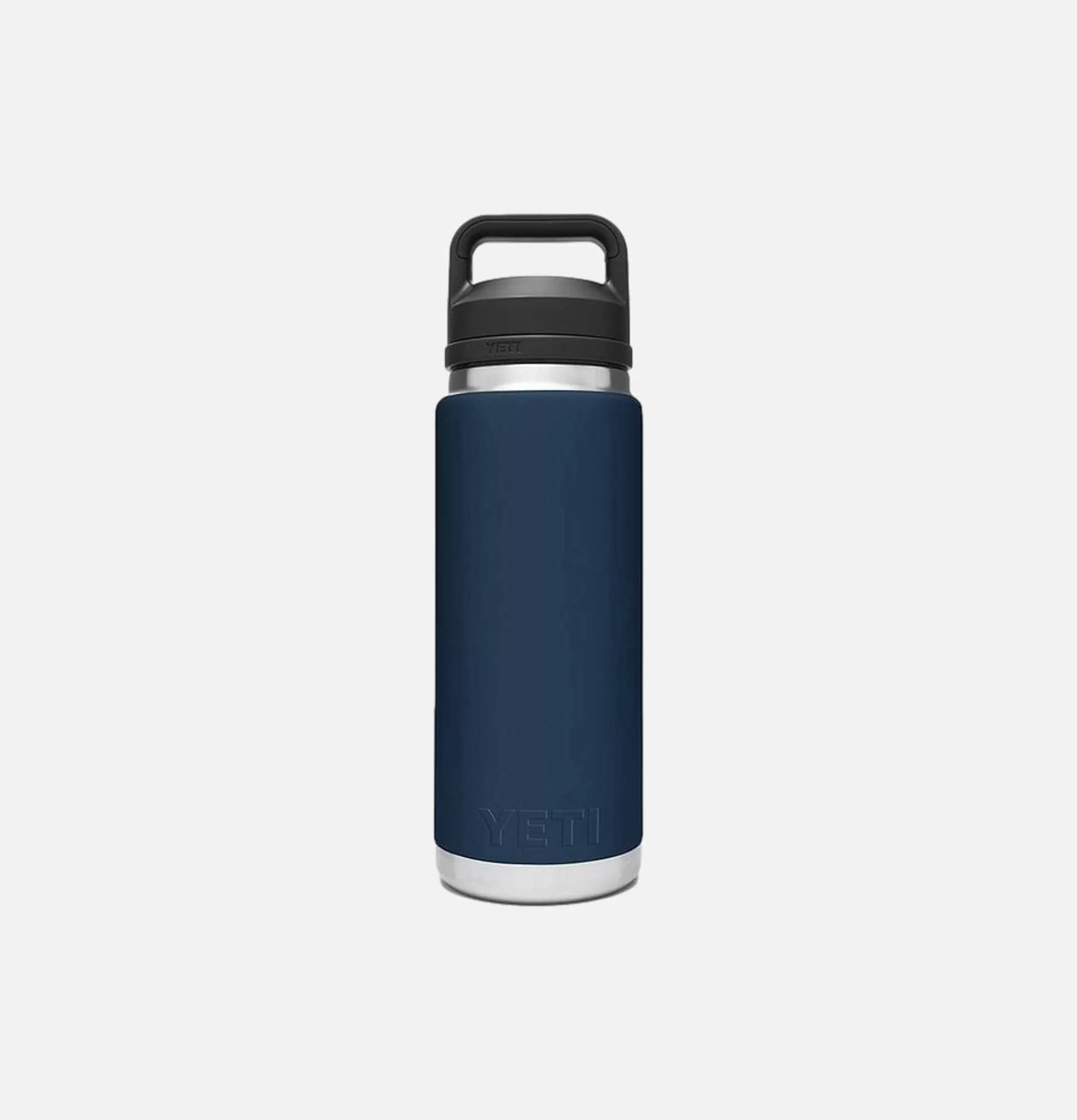 Botella térmica YETI Rambler 18oz - Azul marino para aventureras al aire libre, diseño ergonómico con cierre anti-fugas. Ideal para excursiones y deportes extremos.