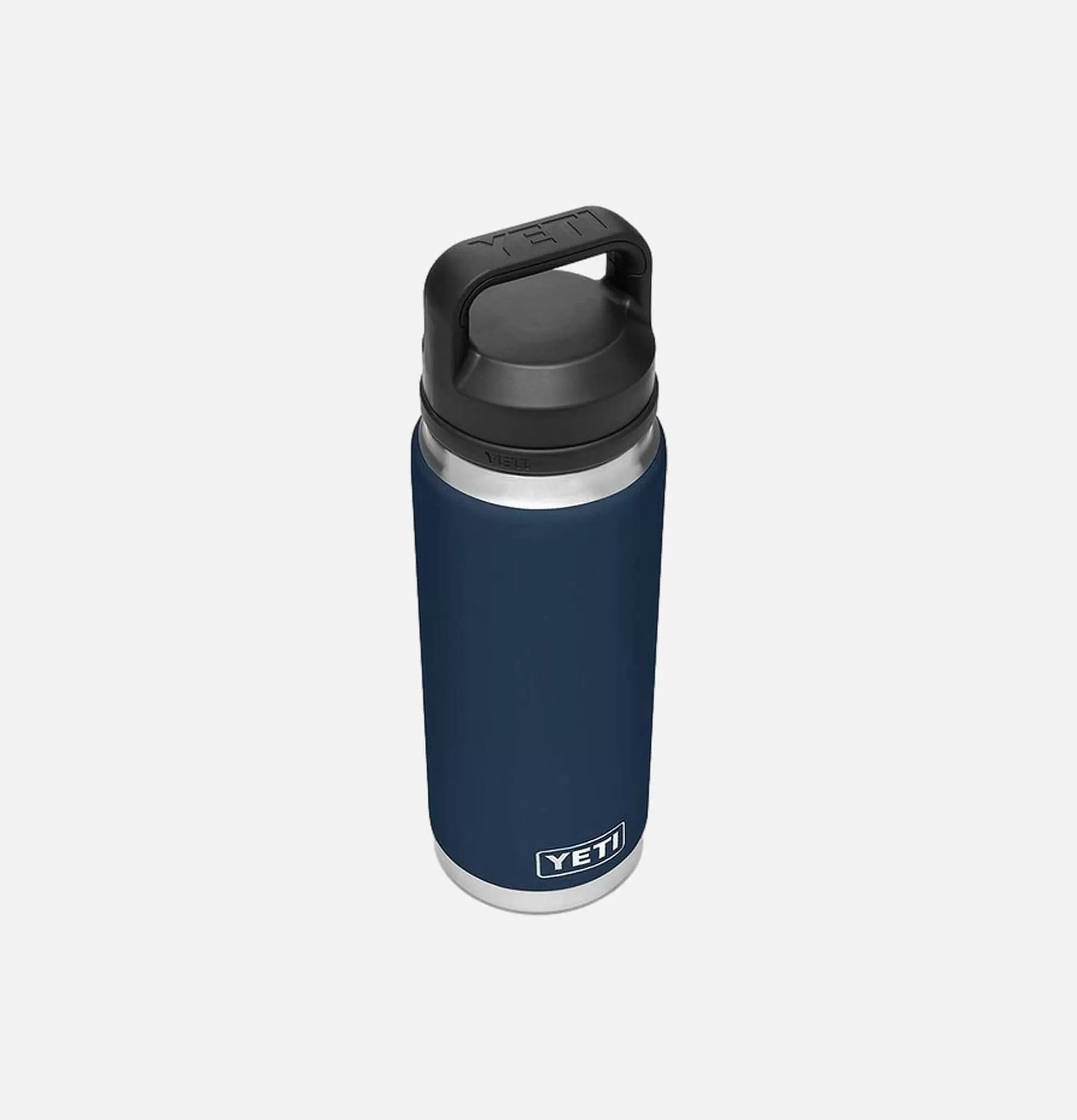 Botella térmica YETI Rambler 18oz - Azul marino para aventureras al aire libre, diseño ergonómico con cierre anti-fugas. Ideal para excursiones y deportes extremos.