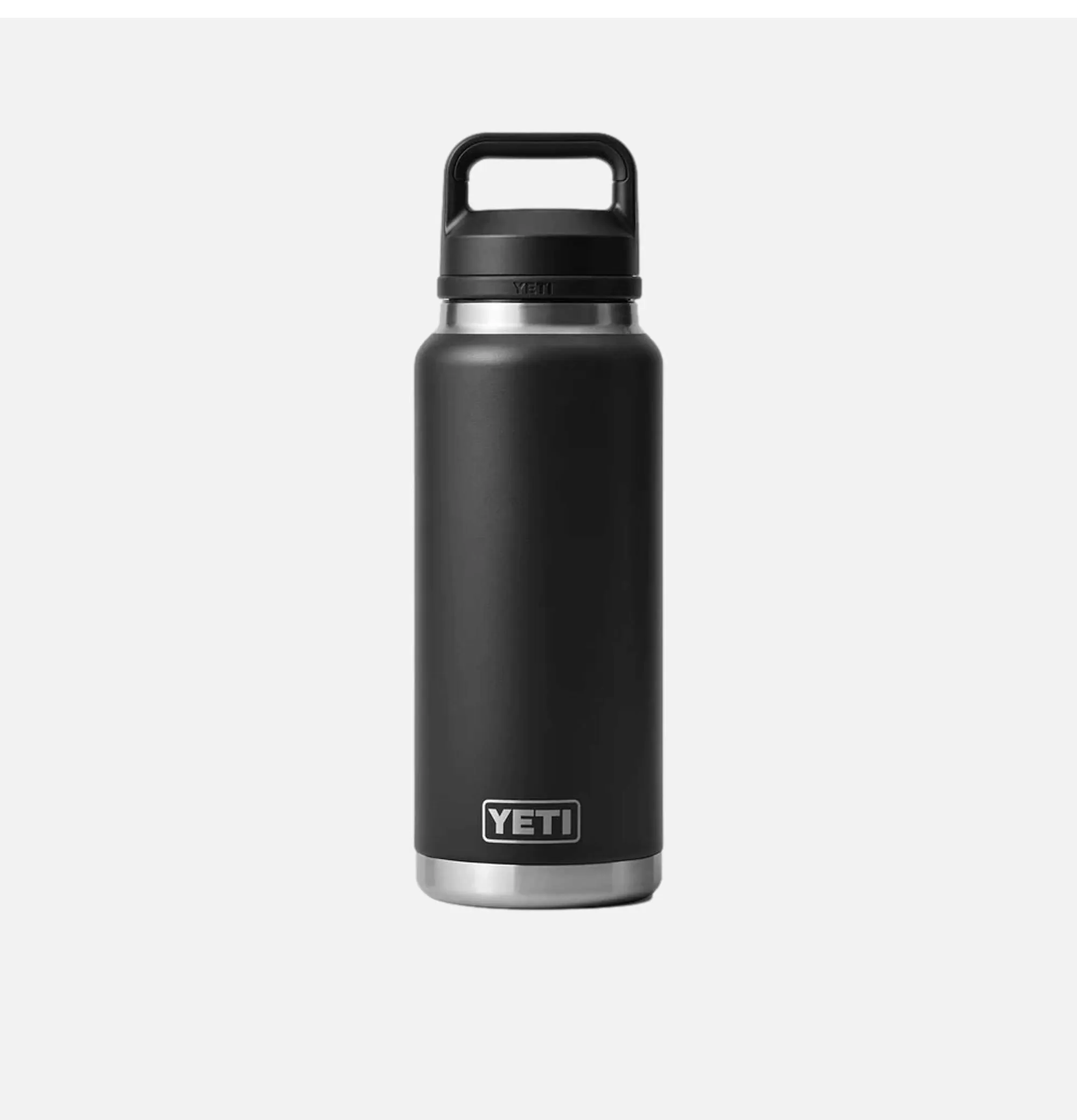 YETI Rambler Chug 36 oz Negra - Termo de Aventura para Exteriores